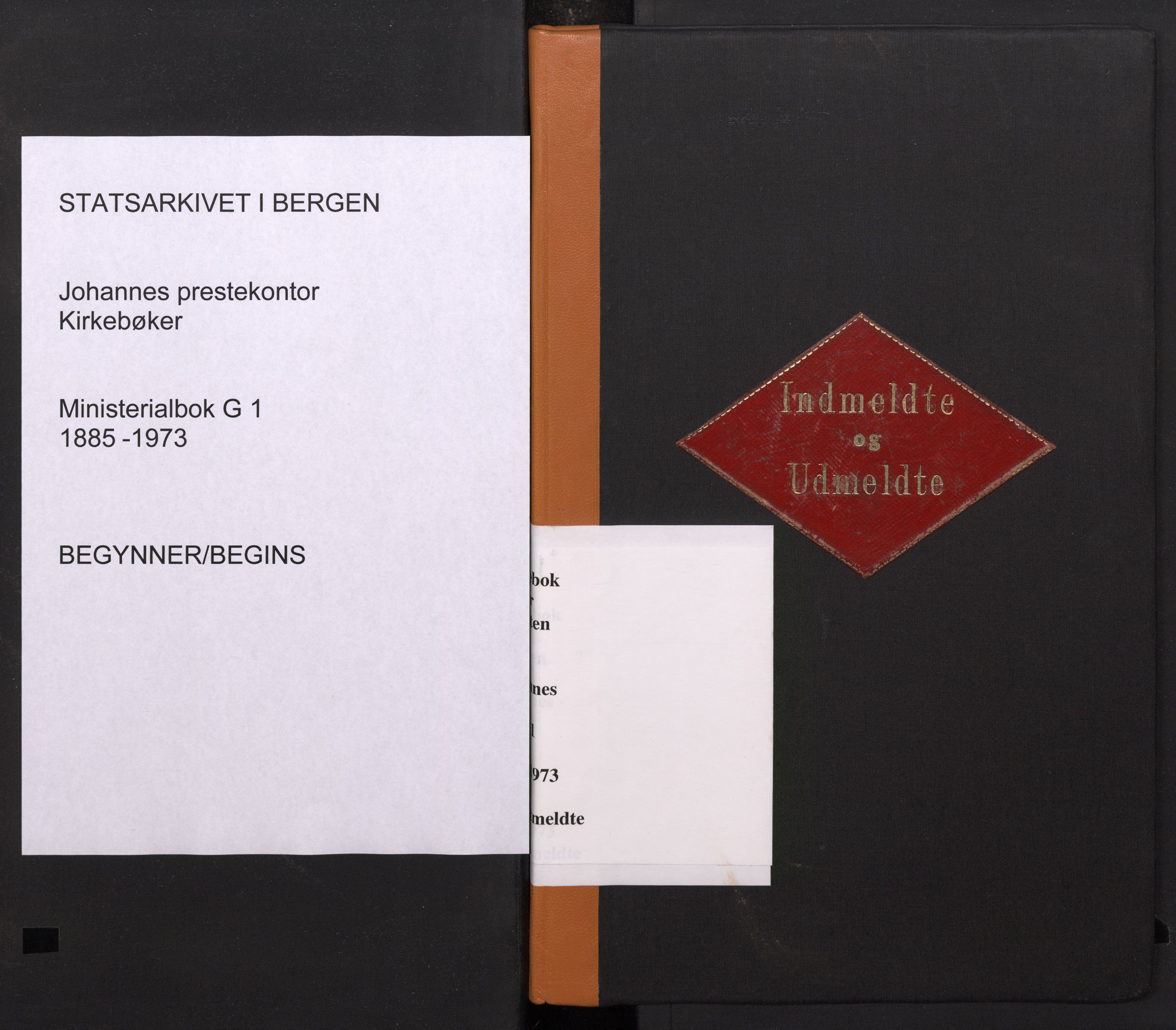 Johanneskirken sokneprestembete, SAB/A-76001/H/Haa/L0029: Parish register (official) no. G 1, 1885-1973