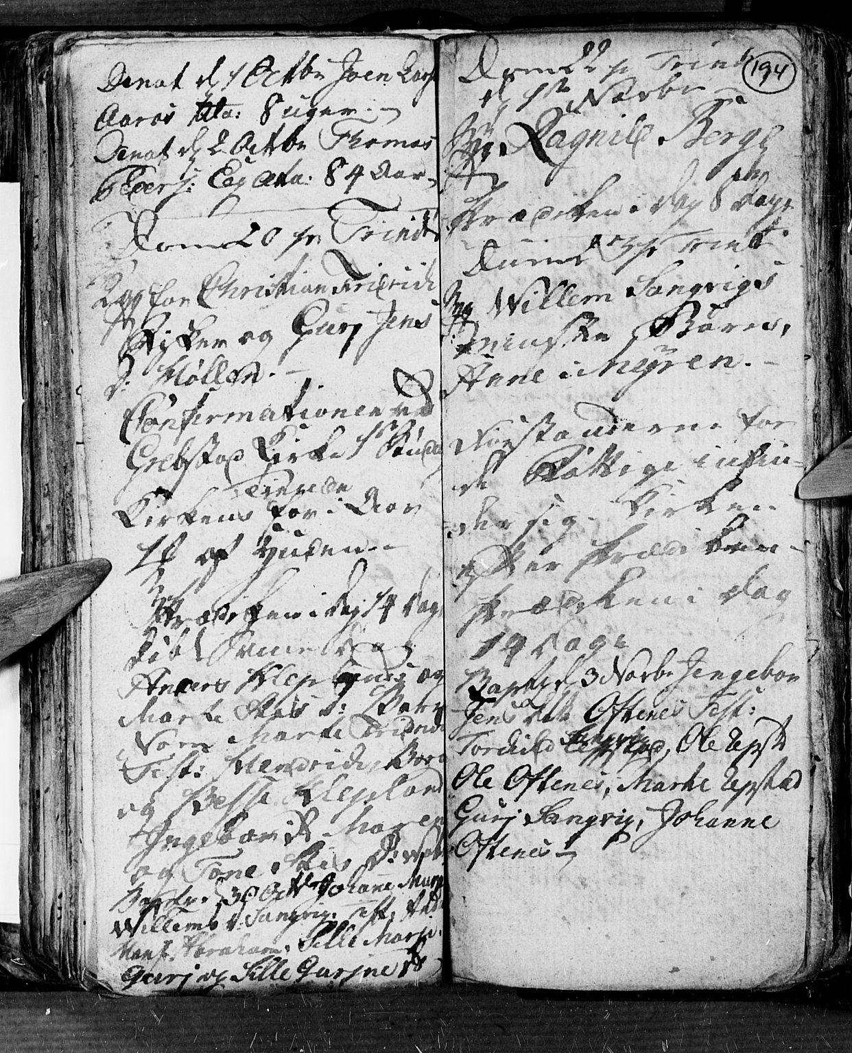 Søgne sokneprestkontor, SAK/1111-0037/F/Fb/Fbb/L0001: Parish register (copy) no. B 1, 1779-1802, p. 194