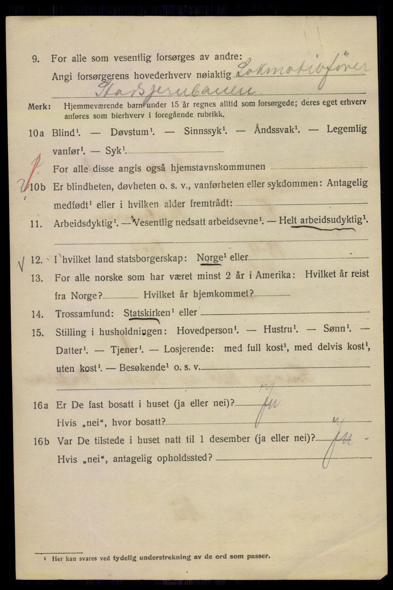 SAO, 1920 census for Kristiania, 1920, p. 309878