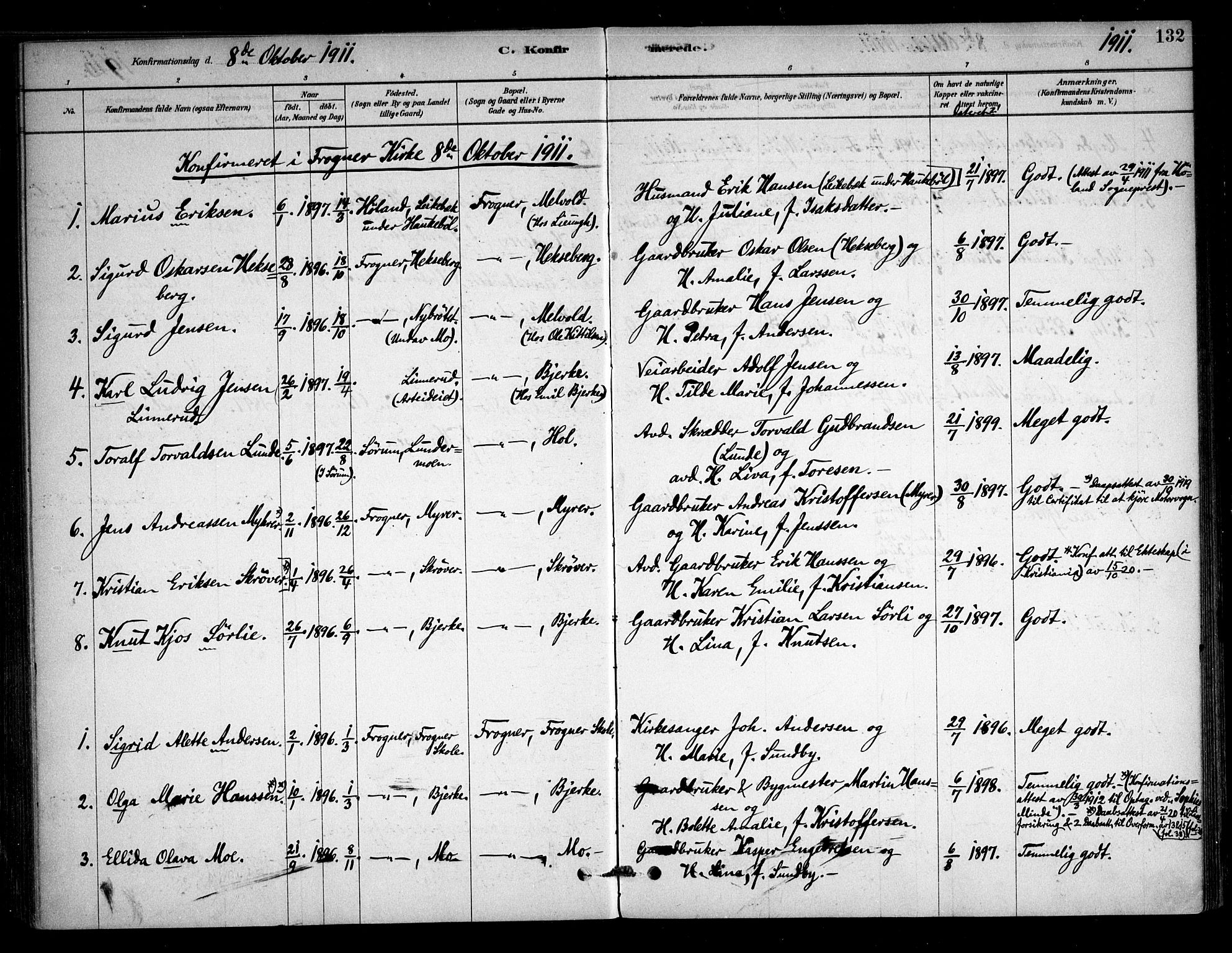 Sørum prestekontor Kirkebøker, AV/SAO-A-10303/F/Fb/L0001: Parish register (official) no. II 1, 1878-1915, p. 132