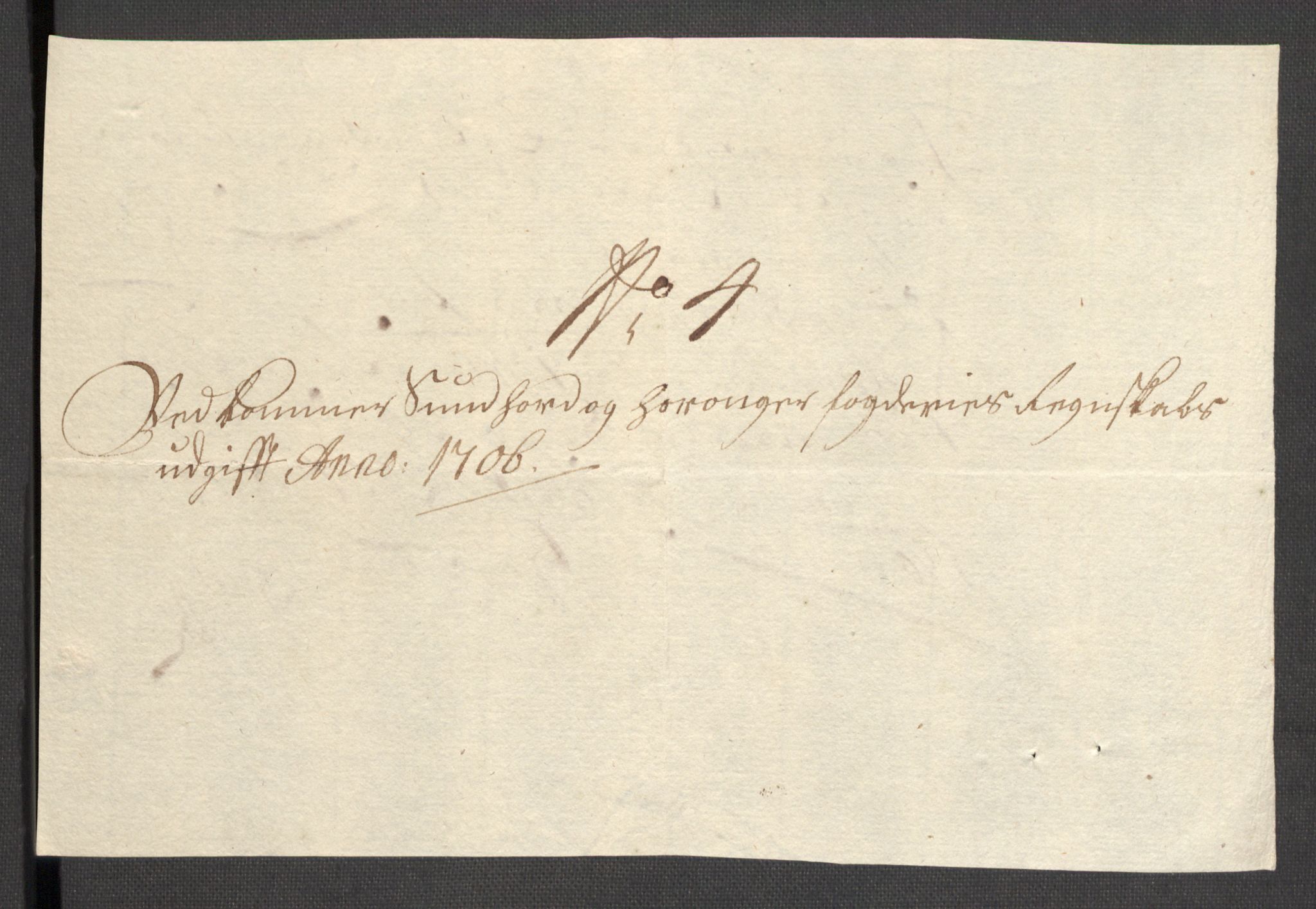 Rentekammeret inntil 1814, Reviderte regnskaper, Fogderegnskap, AV/RA-EA-4092/R48/L2984: Fogderegnskap Sunnhordland og Hardanger, 1706-1707, p. 199