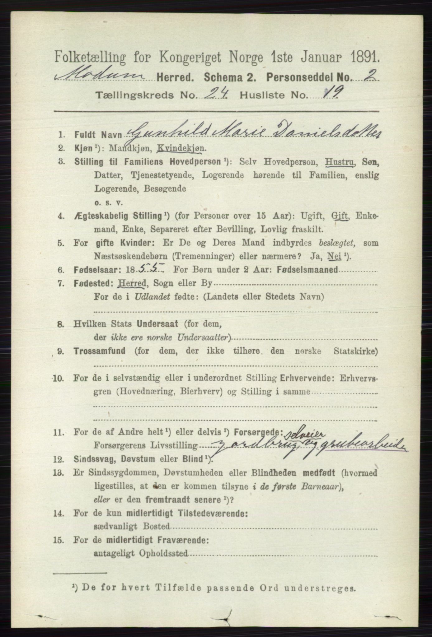 RA, 1891 census for 0623 Modum, 1891, p. 8970