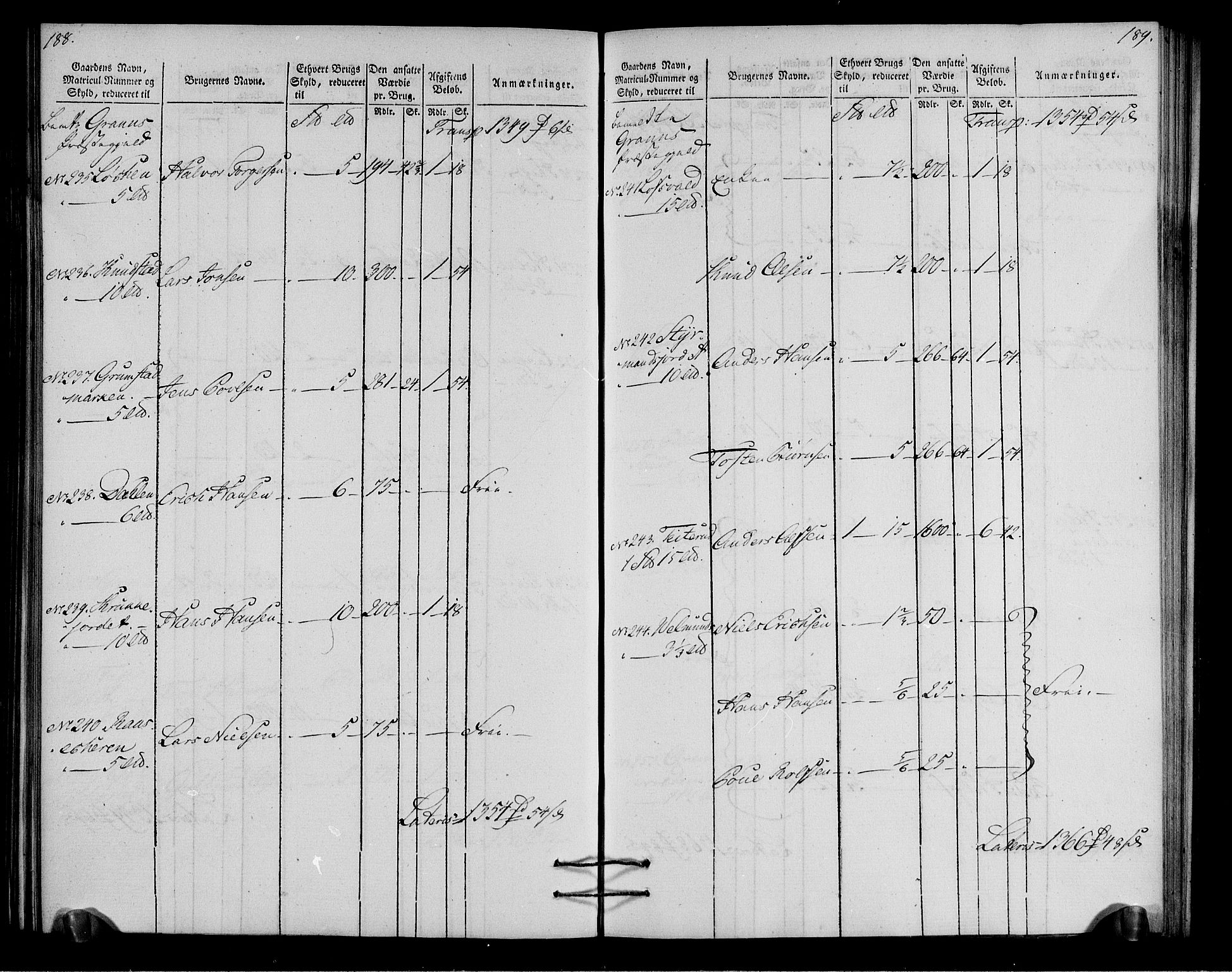 Rentekammeret inntil 1814, Realistisk ordnet avdeling, AV/RA-EA-4070/N/Ne/Nea/L0037: Toten fogderi. Oppebørselsregister, 1803-1804, p. 97