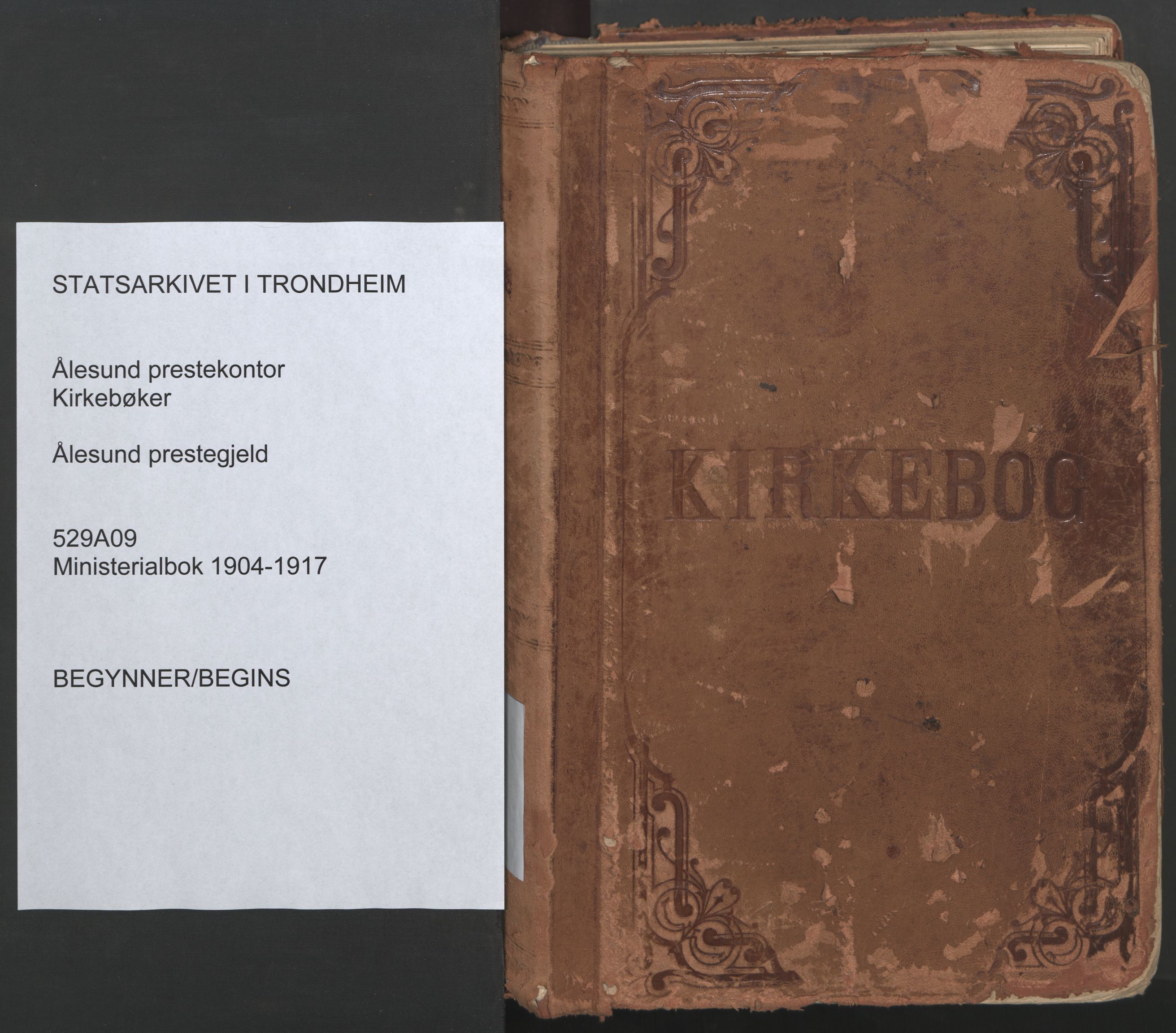 Ministerialprotokoller, klokkerbøker og fødselsregistre - Møre og Romsdal, SAT/A-1454/529/L0459: Parish register (official) no. 529A09, 1904-1917