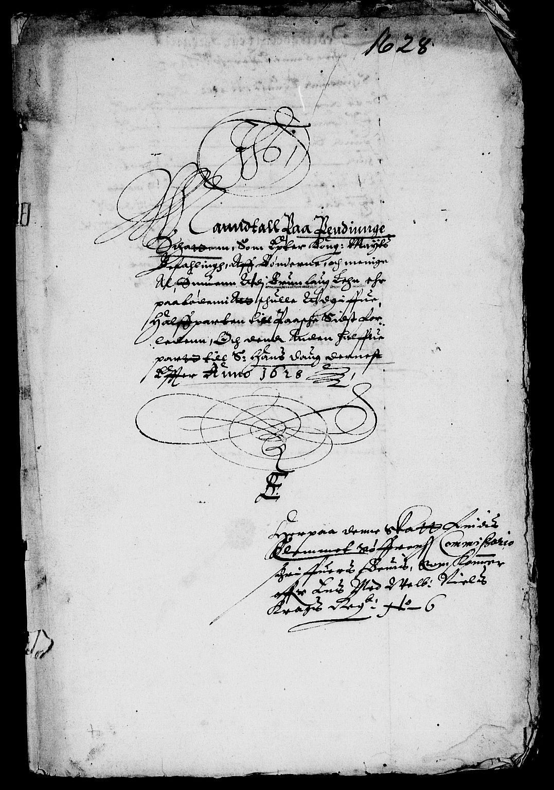 Rentekammeret inntil 1814, Reviderte regnskaper, Lensregnskaper, RA/EA-5023/R/Rb/Rbl/L0003: Brunla len med Eiker len 1626-37, 1628-1631