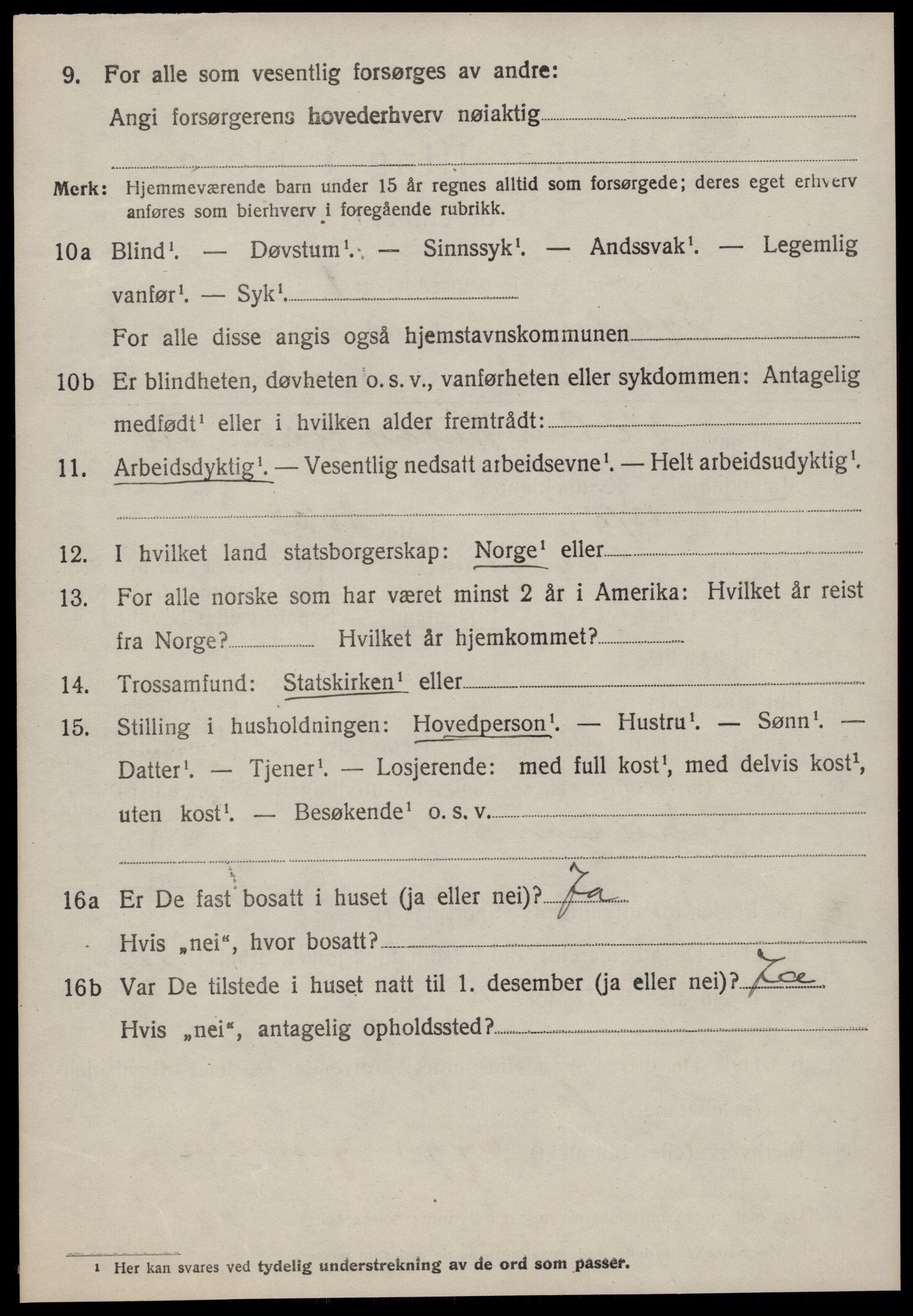 SAT, 1920 census for Sykkylven, 1920, p. 3996