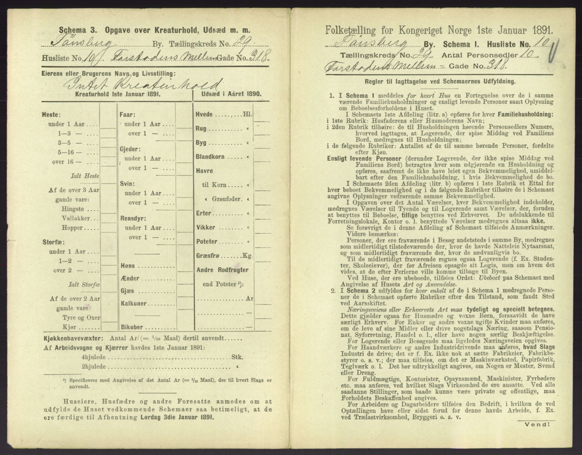 RA, 1891 census for 0705 Tønsberg, 1891, p. 906