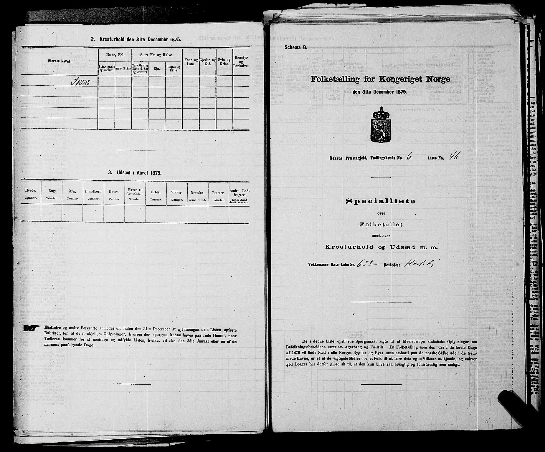 SAKO, 1875 census for 0627P Røyken, 1875, p. 874