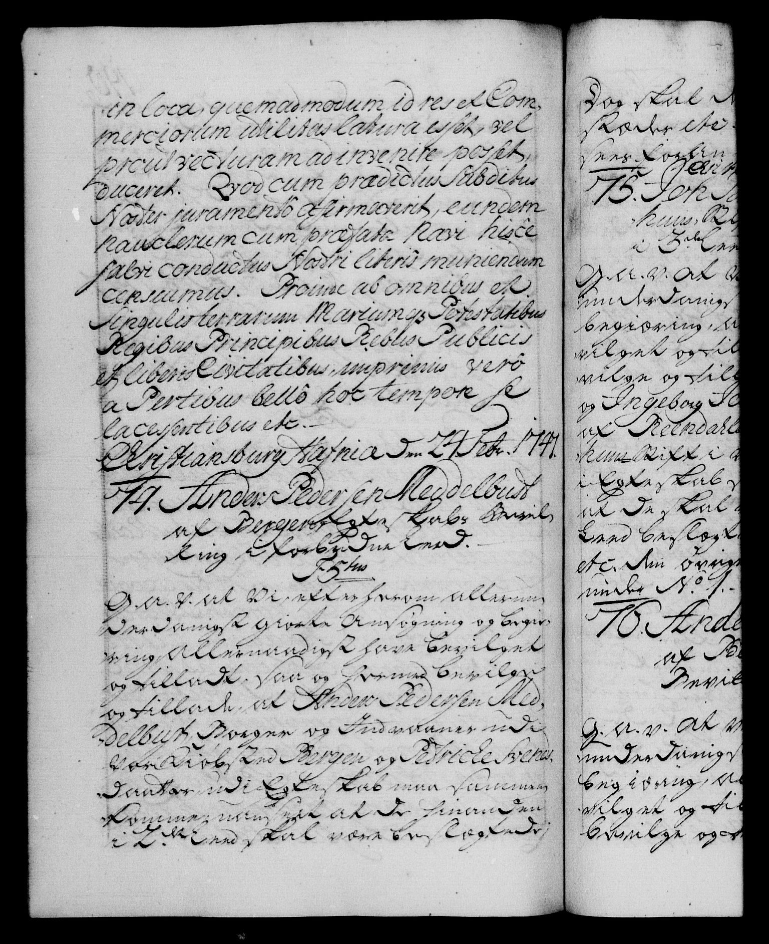 Danske Kanselli 1572-1799, AV/RA-EA-3023/F/Fc/Fca/Fcaa/L0035: Norske registre, 1746-1748, p. 190b