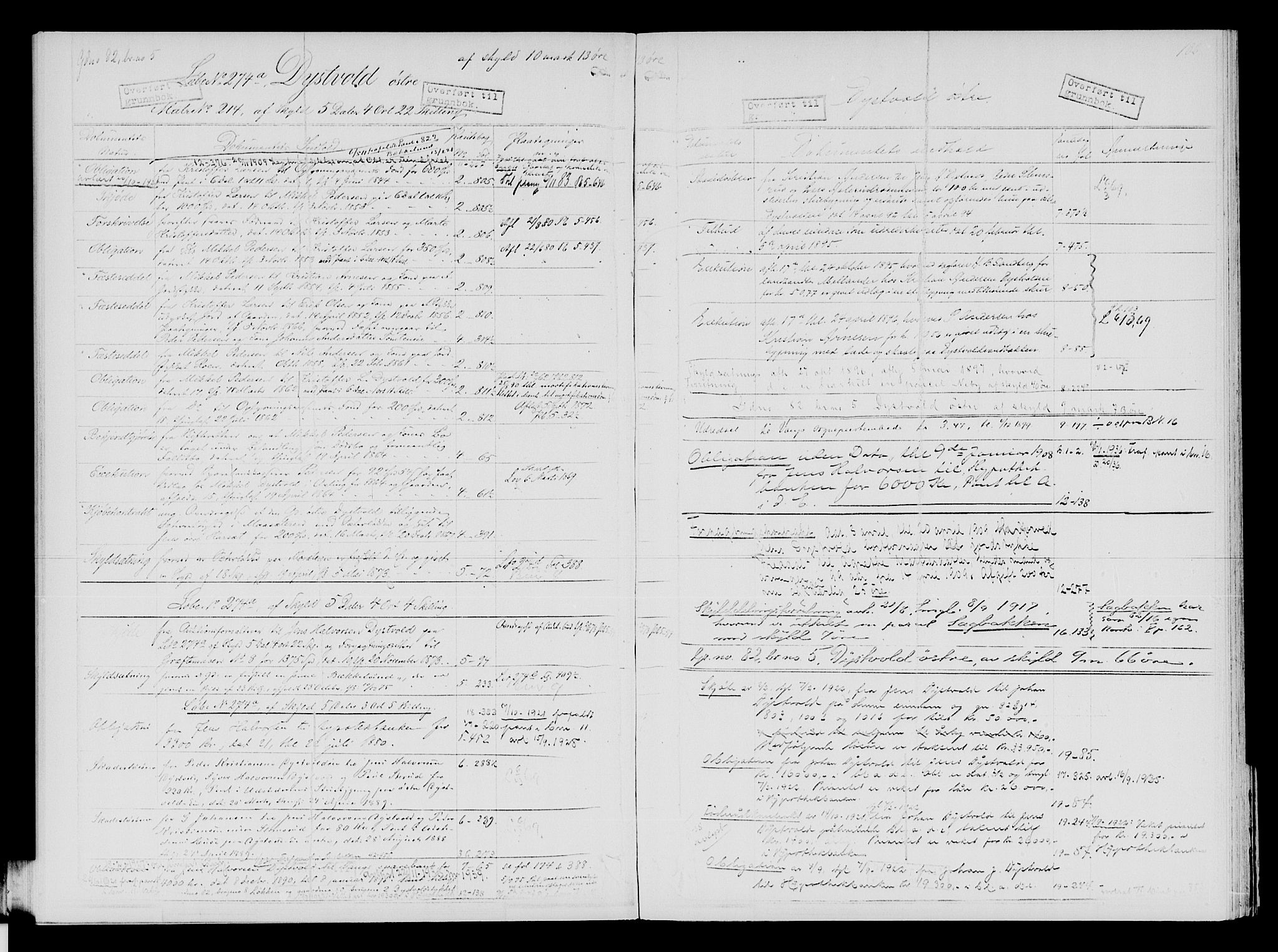 Nord-Hedmark sorenskriveri, SAH/TING-012/H/Ha/Had/Hade/L0001A: Mortgage register no. 4.1a, 1871-1940, p. 182