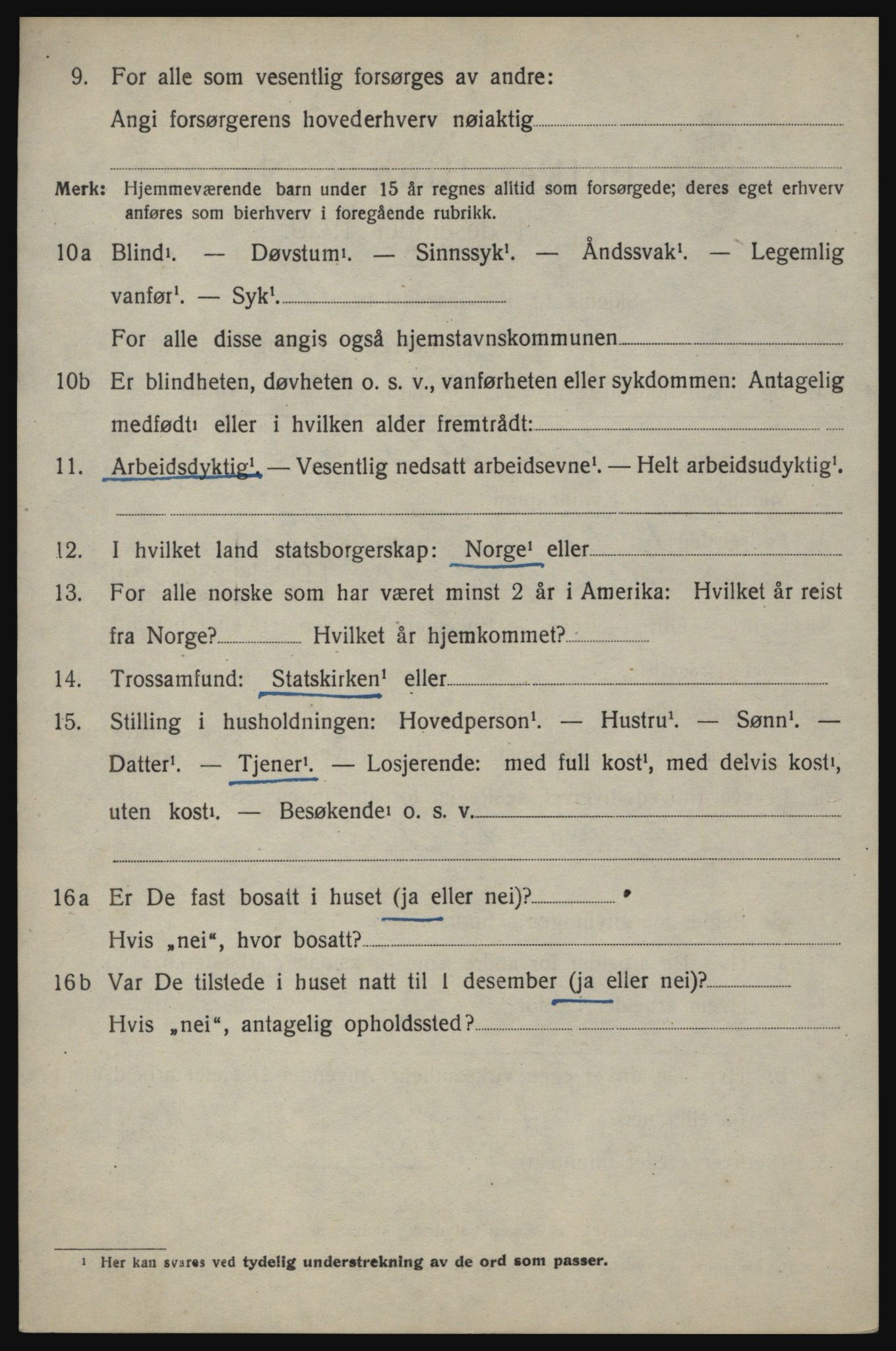 SAO, 1920 census for Berg, 1920, p. 14438