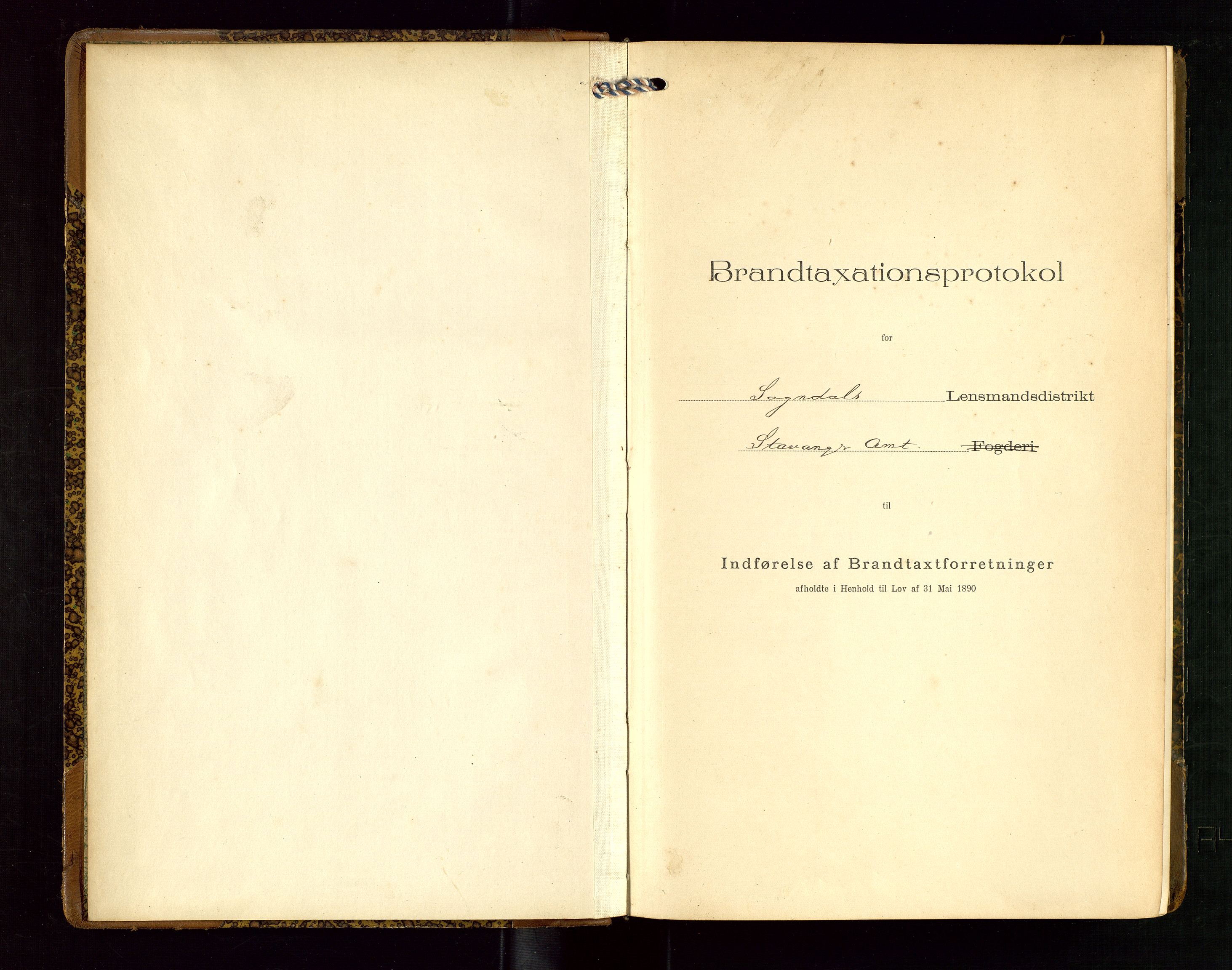 Sokndal lensmannskontor, SAST/A-100417/Gob/L0003: "Brandtakst-Protokol", 1914-1917