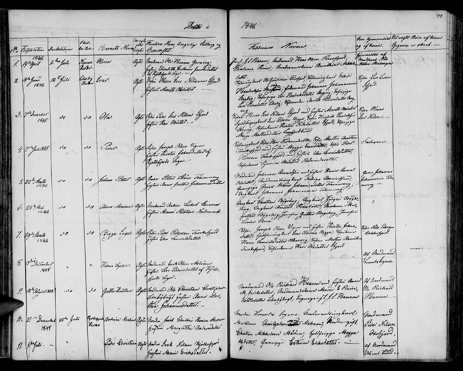 Lebesby sokneprestkontor, SATØ/S-1353/H/Ha/L0003kirke: Parish register (official) no. 3, 1833-1852, p. 79