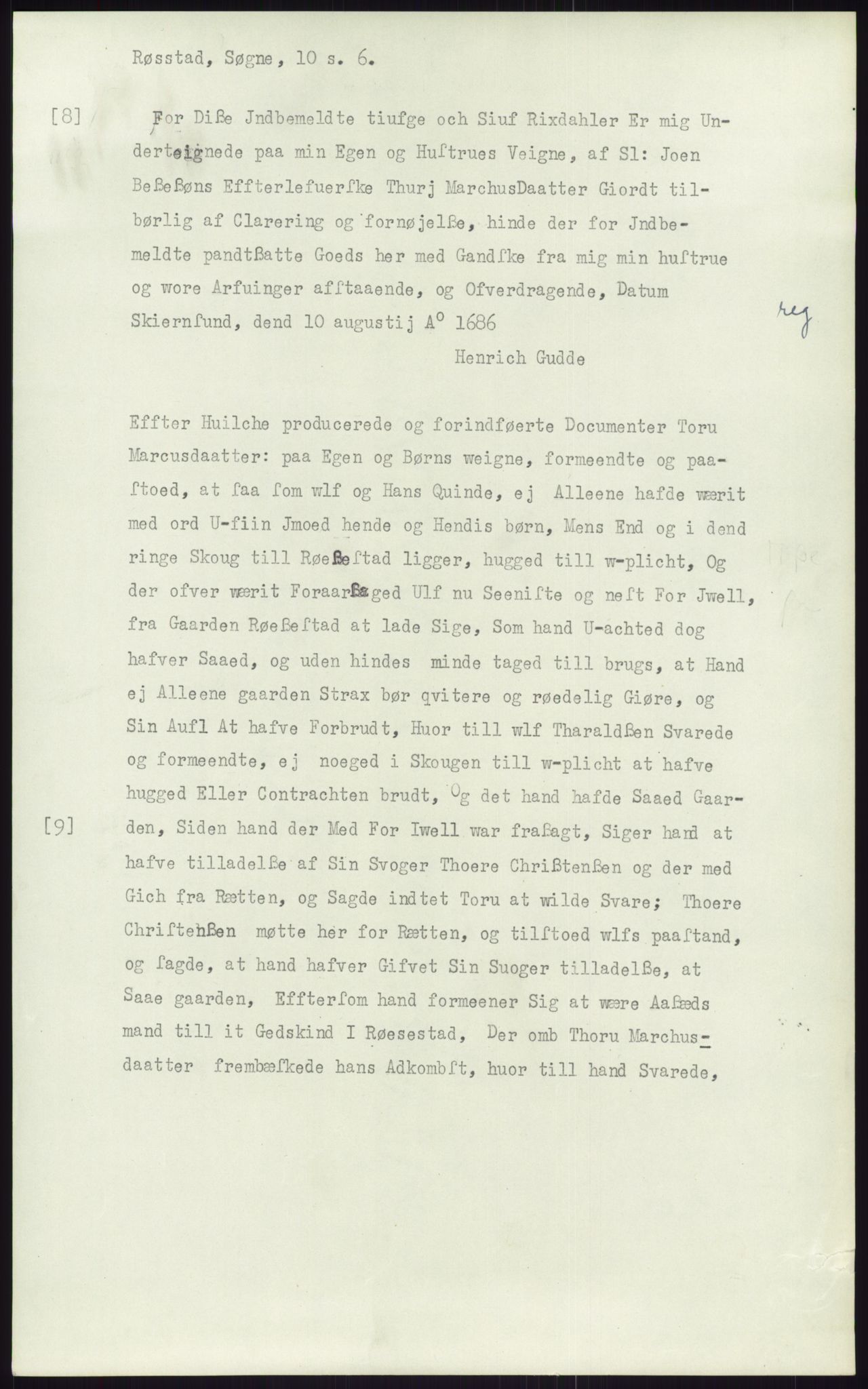 Samlinger til kildeutgivelse, Diplomavskriftsamlingen, AV/RA-EA-4053/H/Ha, p. 2575