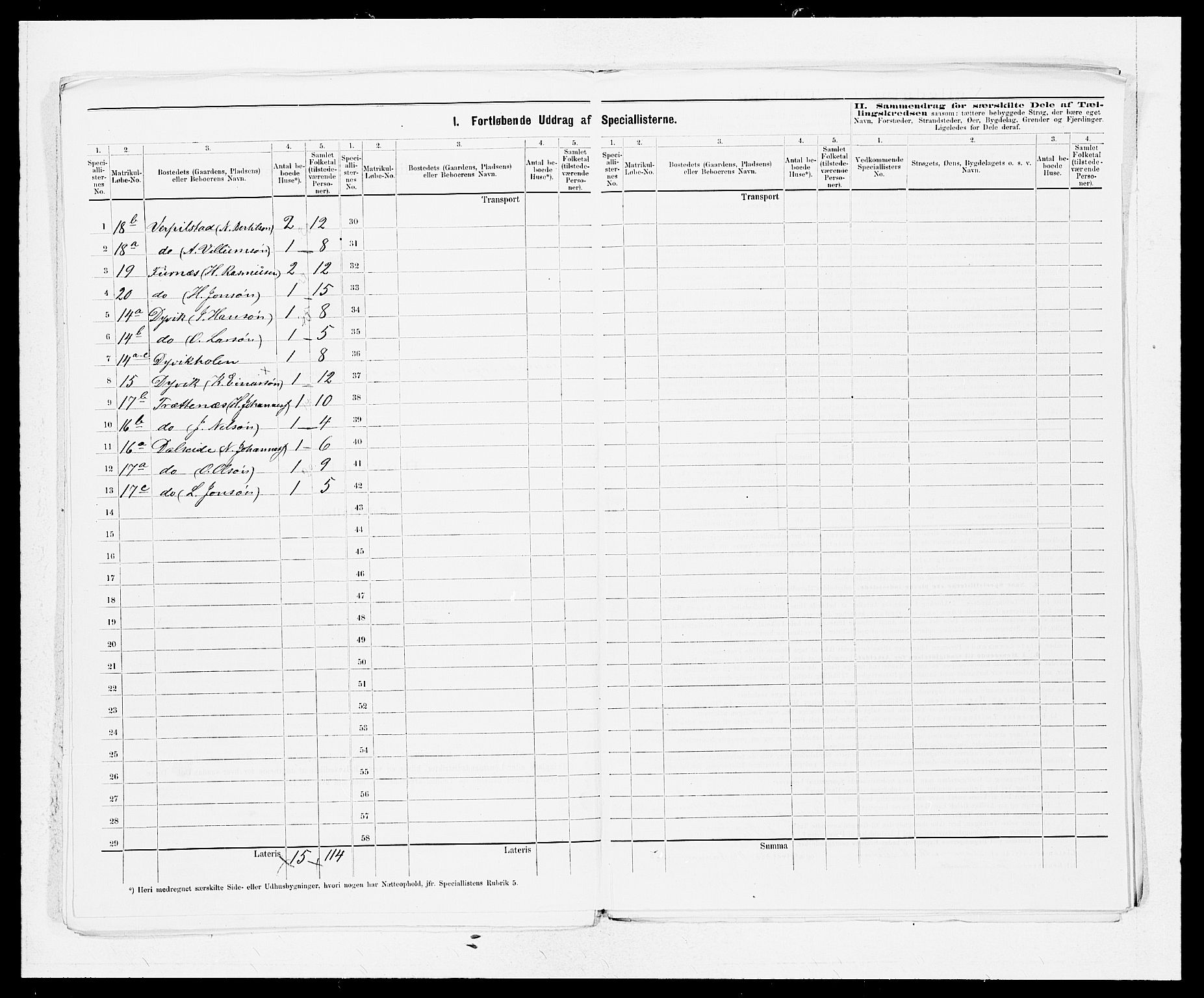 SAB, 1875 census for 1251P Bruvik, 1875, p. 16