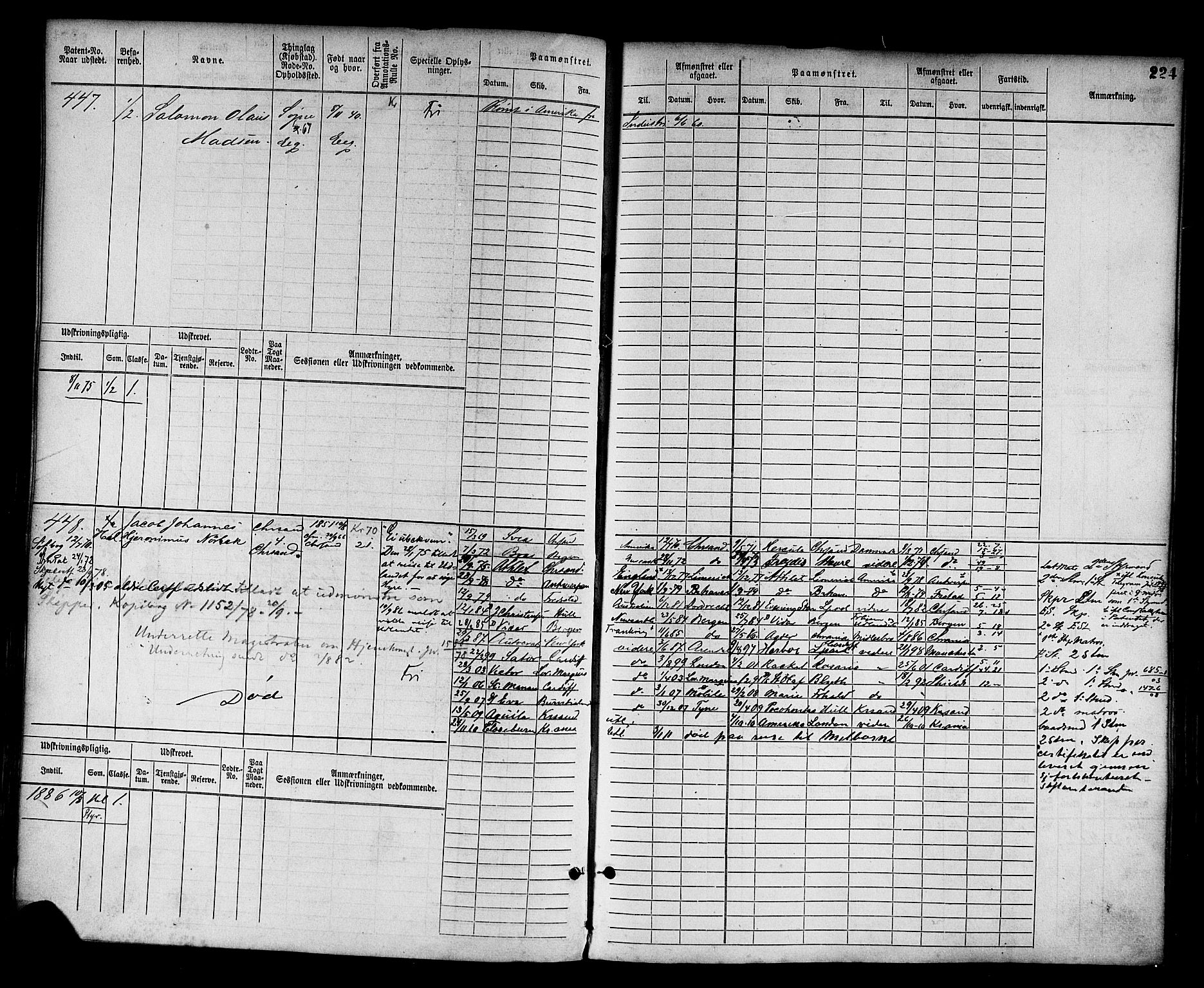 Kristiansand mønstringskrets, AV/SAK-2031-0015/F/Fb/L0003: Hovedrulle nr 1-762, I-10, 1860-1911, p. 237