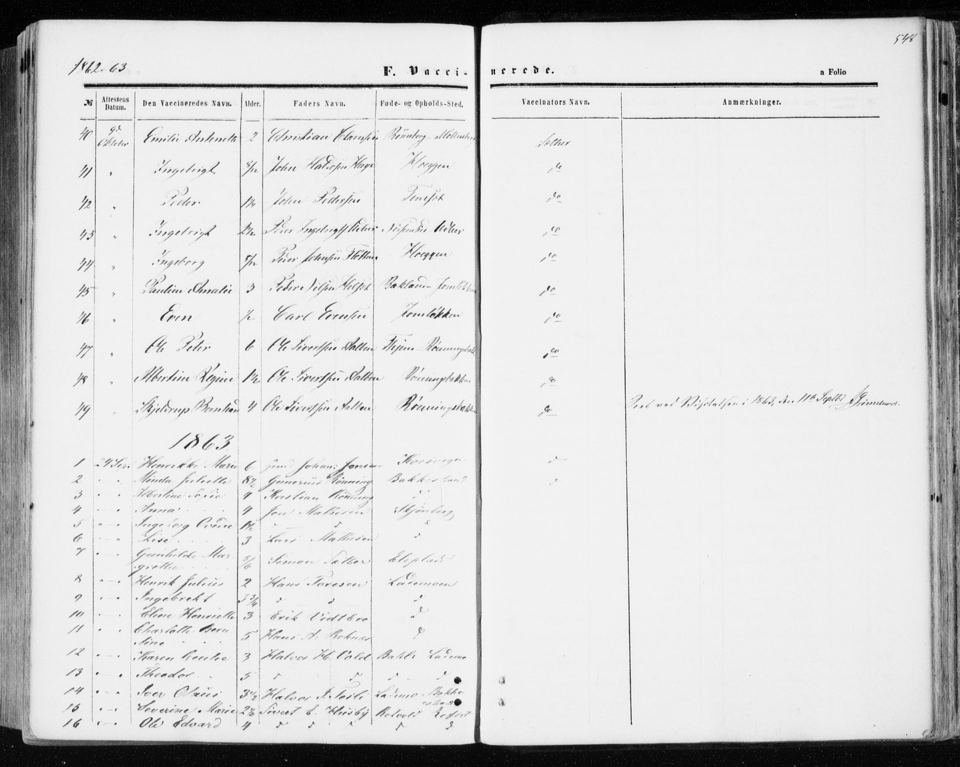Ministerialprotokoller, klokkerbøker og fødselsregistre - Sør-Trøndelag, SAT/A-1456/606/L0292: Parish register (official) no. 606A07, 1856-1865, p. 548