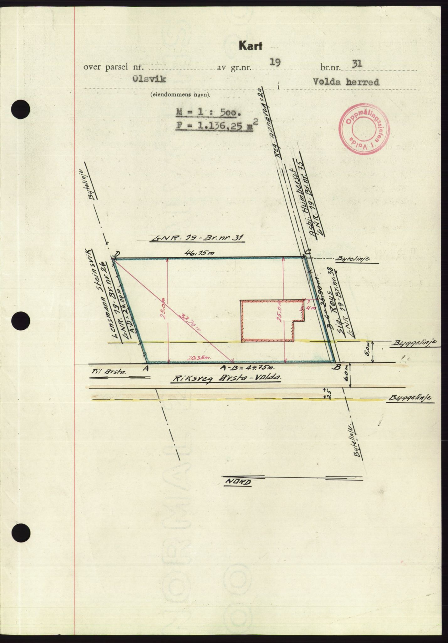 Søre Sunnmøre sorenskriveri, AV/SAT-A-4122/1/2/2C/L0086: Mortgage book no. 12A, 1949-1950, Diary no: : 322/1950