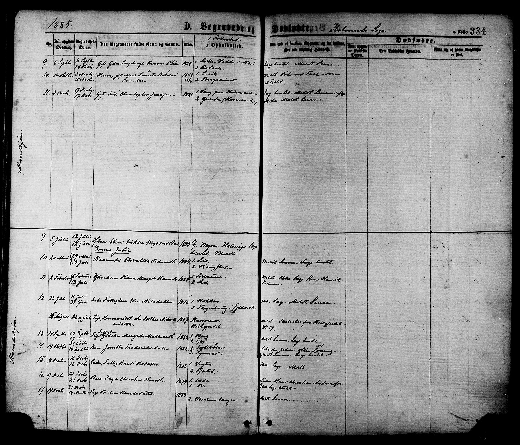 Ministerialprotokoller, klokkerbøker og fødselsregistre - Nord-Trøndelag, SAT/A-1458/780/L0642: Parish register (official) no. 780A07 /1, 1874-1885, p. 334