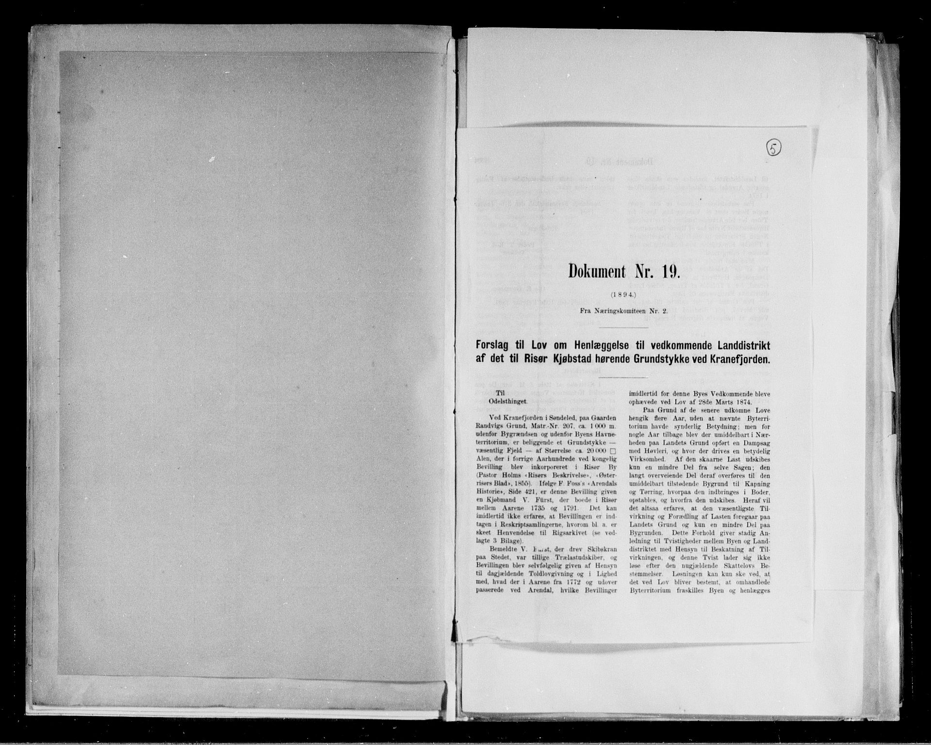 RA, 1891 census for 0901 Risør, 1891, p. 5