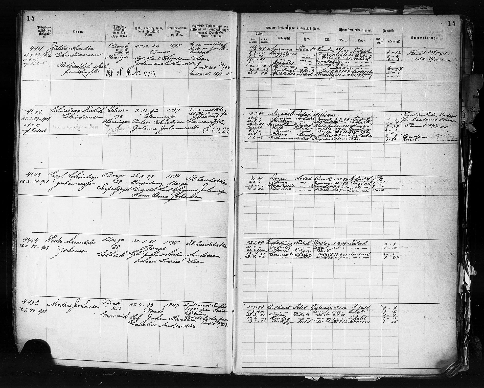 Fredrikstad mønstringskontor, AV/SAO-A-10569b/F/Fc/Fca/L0007: Annotasjonsrulle, 1903-1916, p. 16