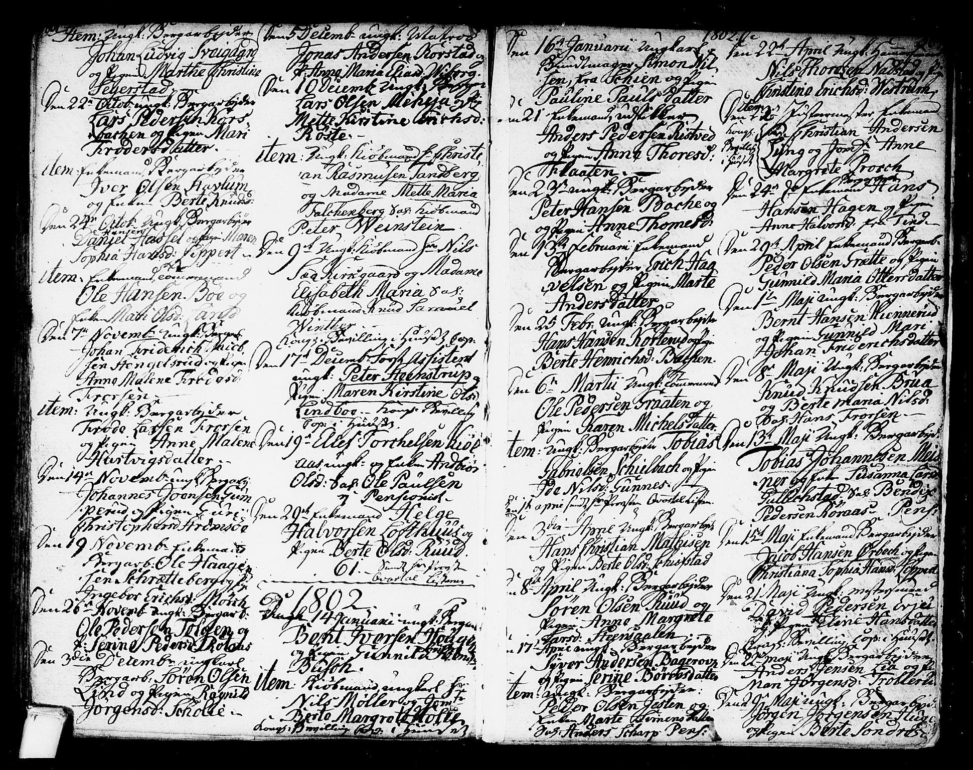 Kongsberg kirkebøker, SAKO/A-22/F/Fa/L0007: Parish register (official) no. I 7, 1795-1816, p. 367