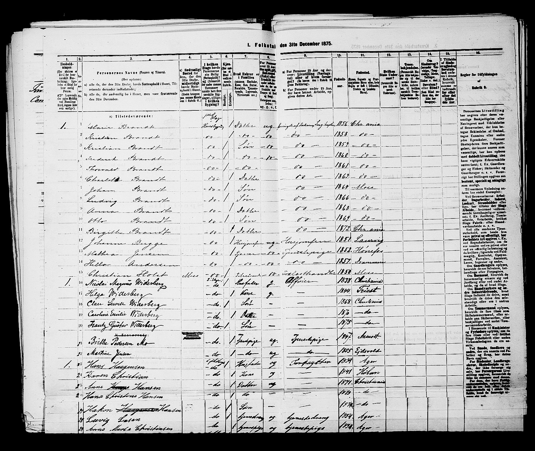 RA, 1875 census for 0301 Kristiania, 1875, p. 5769
