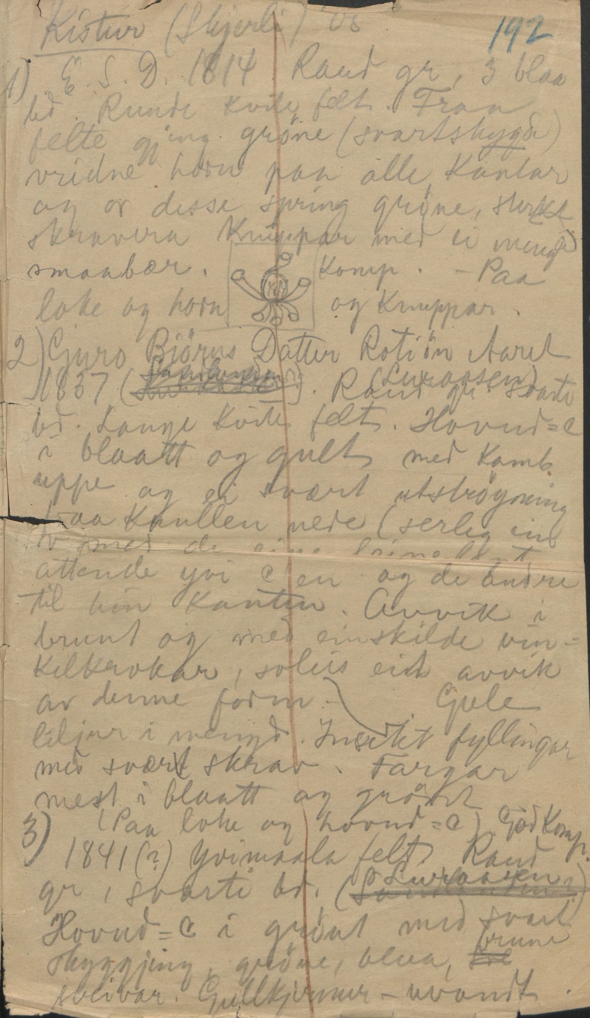 Rikard Berge, TEMU/TGM-A-1003/F/L0004/0053: 101-159 / 157 Manuskript, notatar, brev o.a. Nokre leiker, manuskript, 1906-1908, p. 192