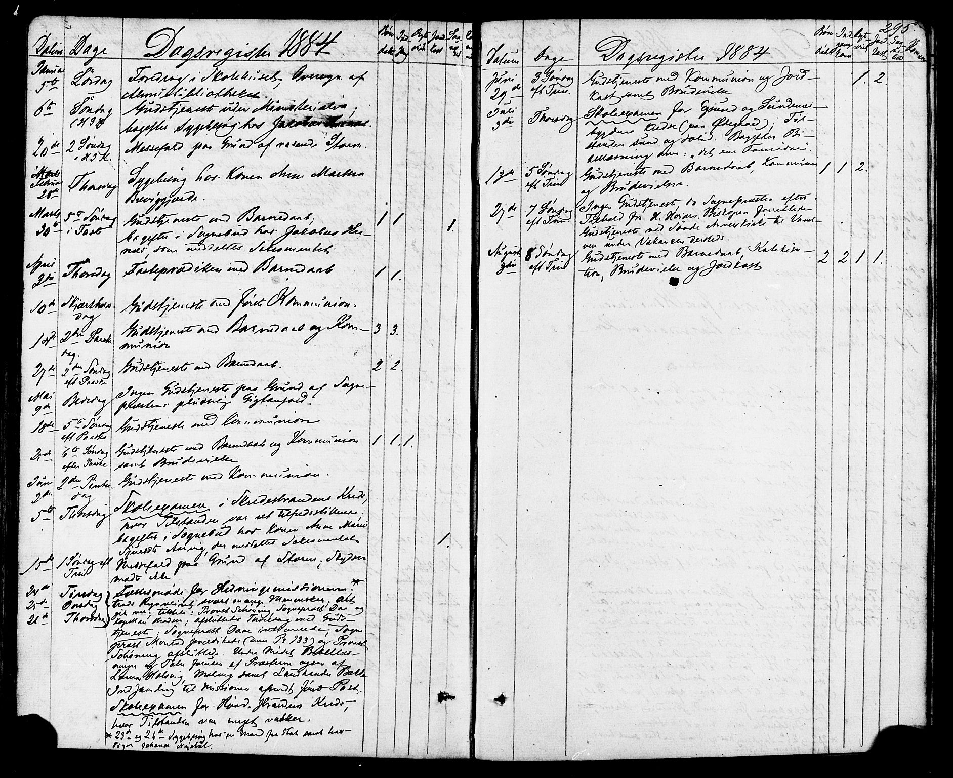 Ministerialprotokoller, klokkerbøker og fødselsregistre - Møre og Romsdal, SAT/A-1454/504/L0055: Parish register (official) no. 504A02, 1861-1884, p. 295