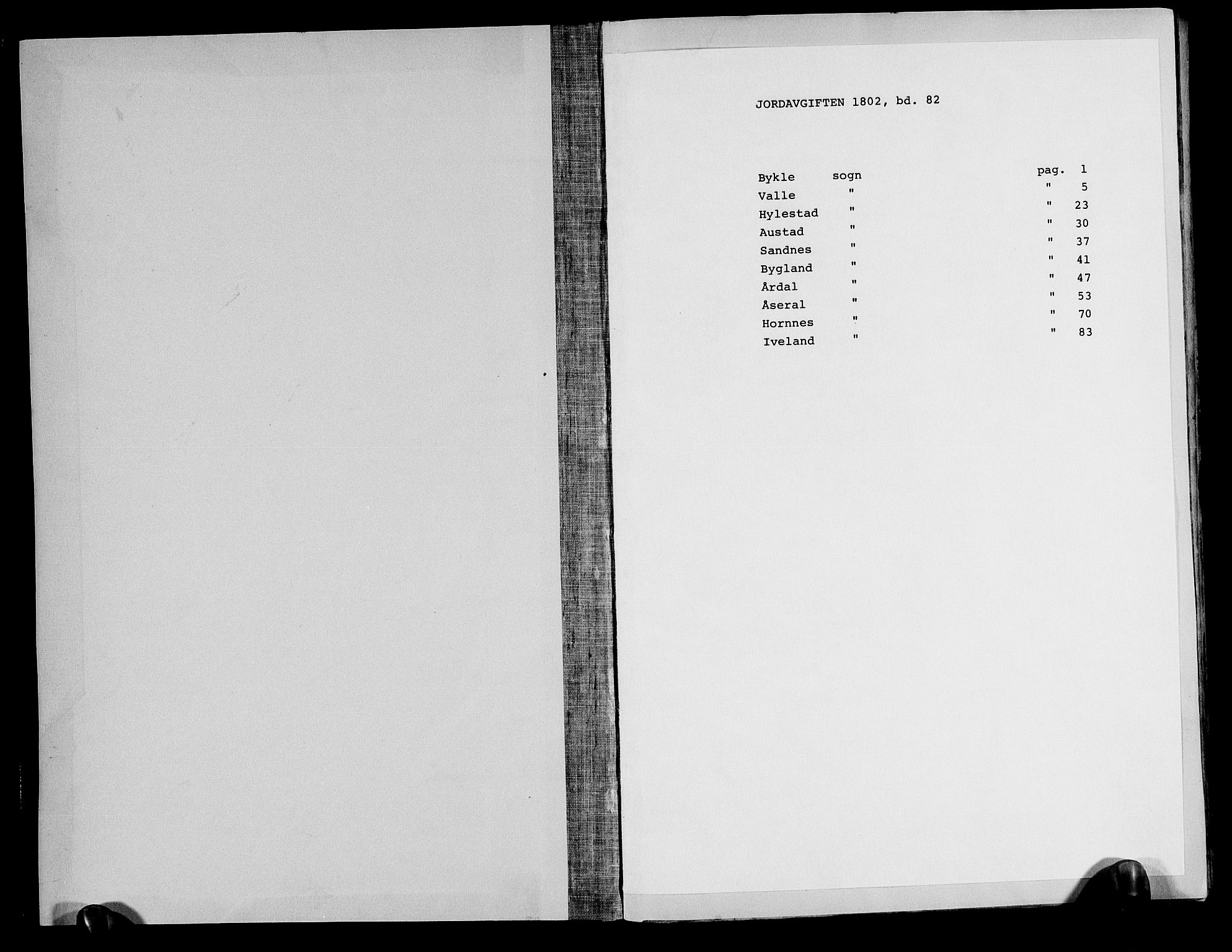 Rentekammeret inntil 1814, Realistisk ordnet avdeling, AV/RA-EA-4070/N/Ne/Nea/L0082: Råbyggelag fogderi. Deliberasjonsprotokoll for Vestre Råbyggelagets sorenskriveri, 1803, p. 1