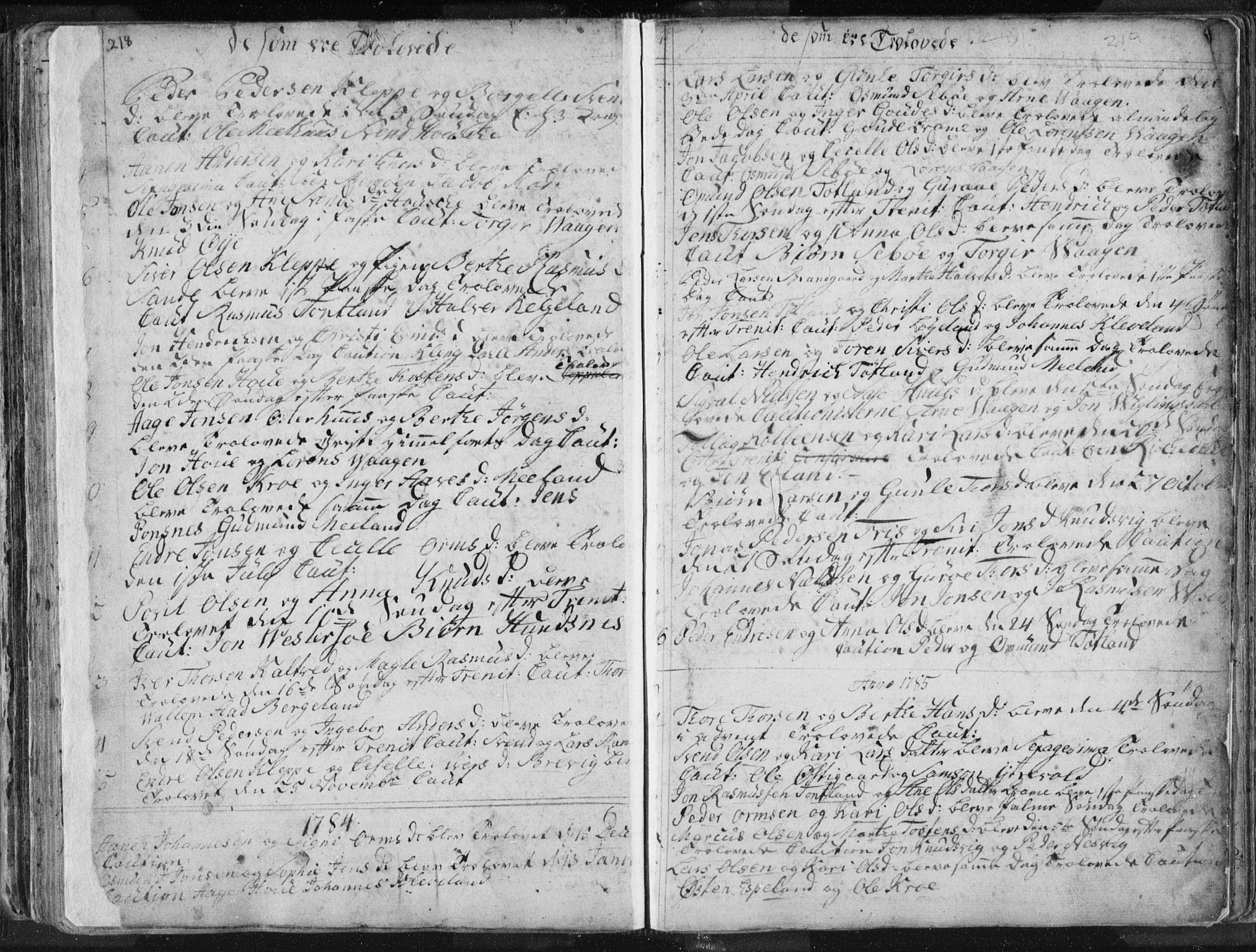 Hjelmeland sokneprestkontor, SAST/A-101843/01/IV/L0001: Parish register (official) no. A 1, 1760-1799, p. 218-219