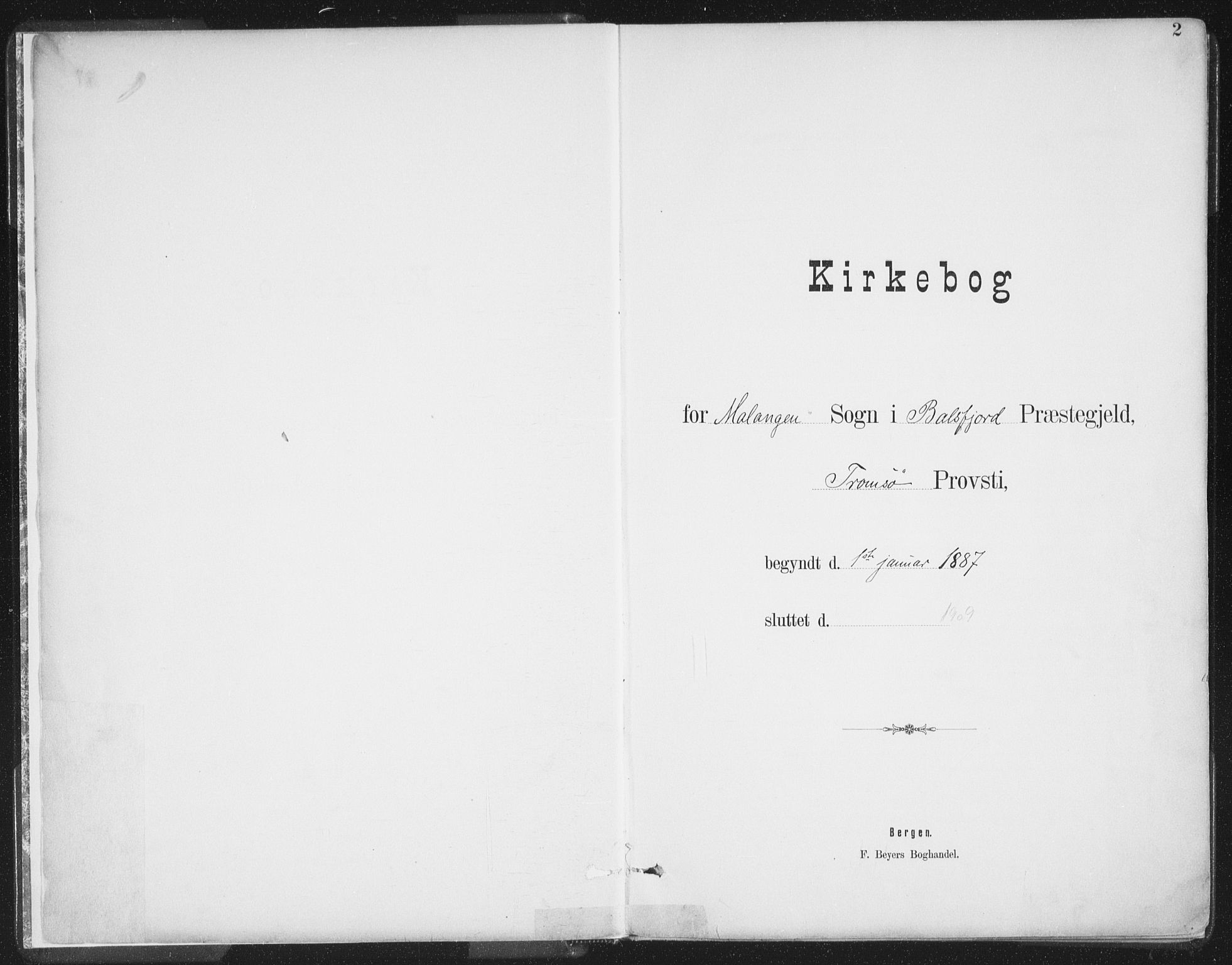 Balsfjord sokneprestembete, SATØ/S-1303/G/Ga/L0007kirke: Parish register (official) no. 7, 1887-1909, p. 2