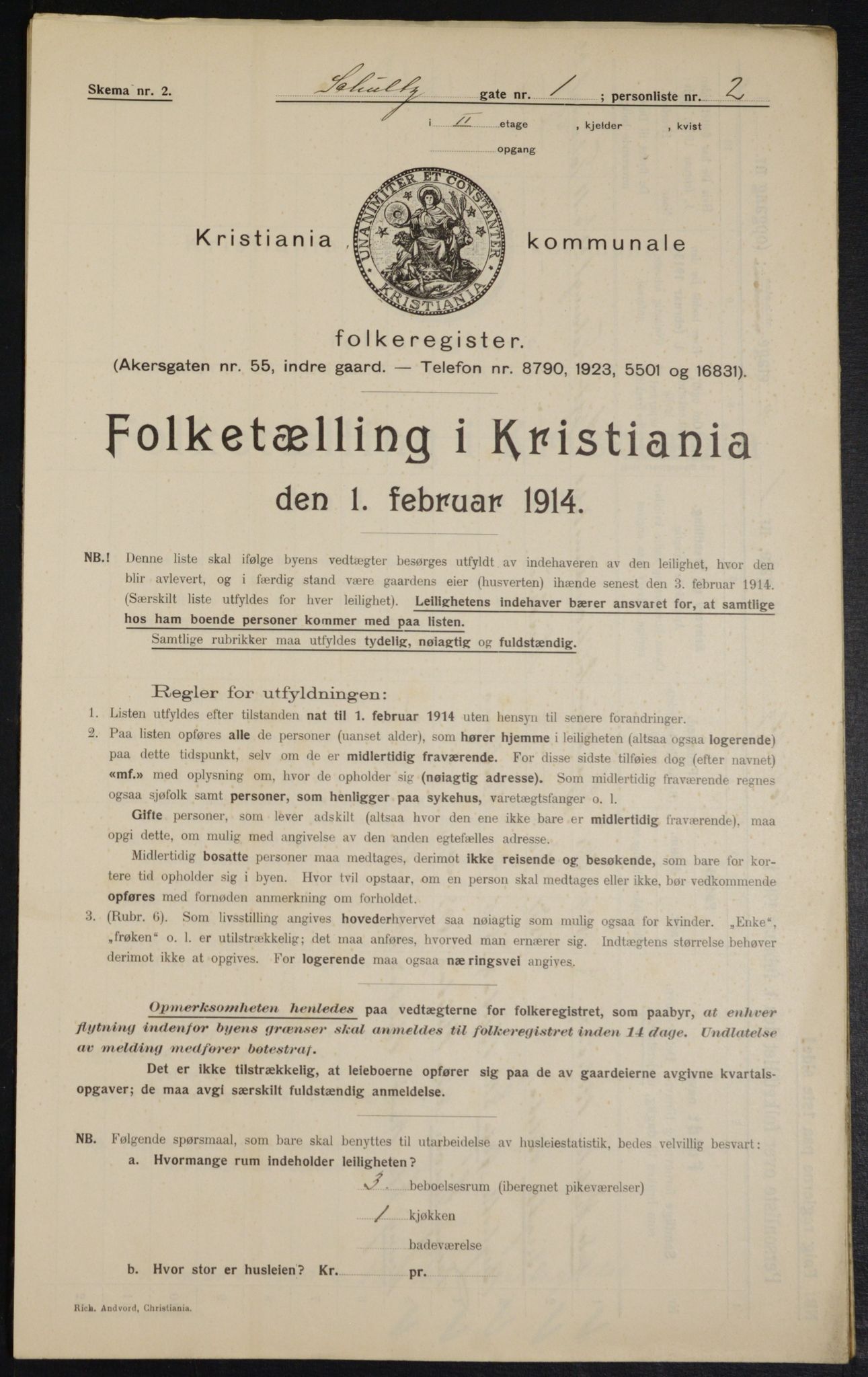 OBA, Municipal Census 1914 for Kristiania, 1914, p. 90315