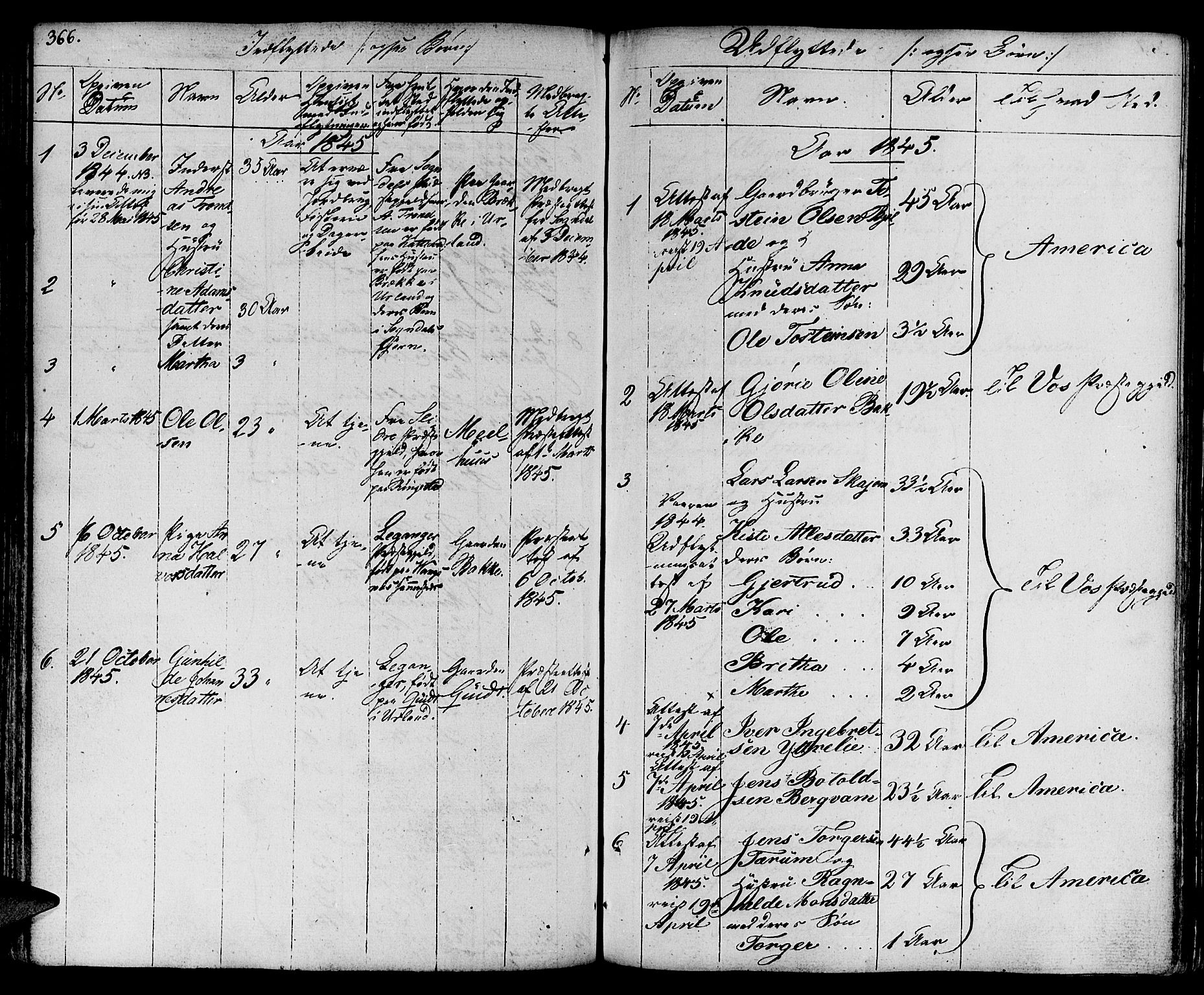 Aurland sokneprestembete, SAB/A-99937/H/Ha/Haa/L0006: Parish register (official) no. A 6, 1821-1859, p. 366