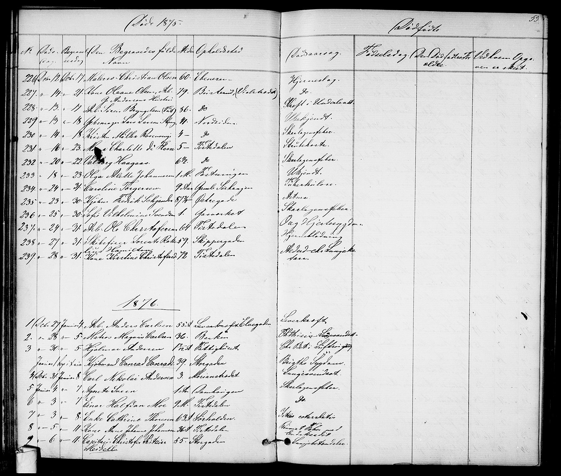 Halden prestekontor Kirkebøker, SAO/A-10909/G/Ga/L0007: Parish register (copy) no. 7, 1869-1884, p. 53