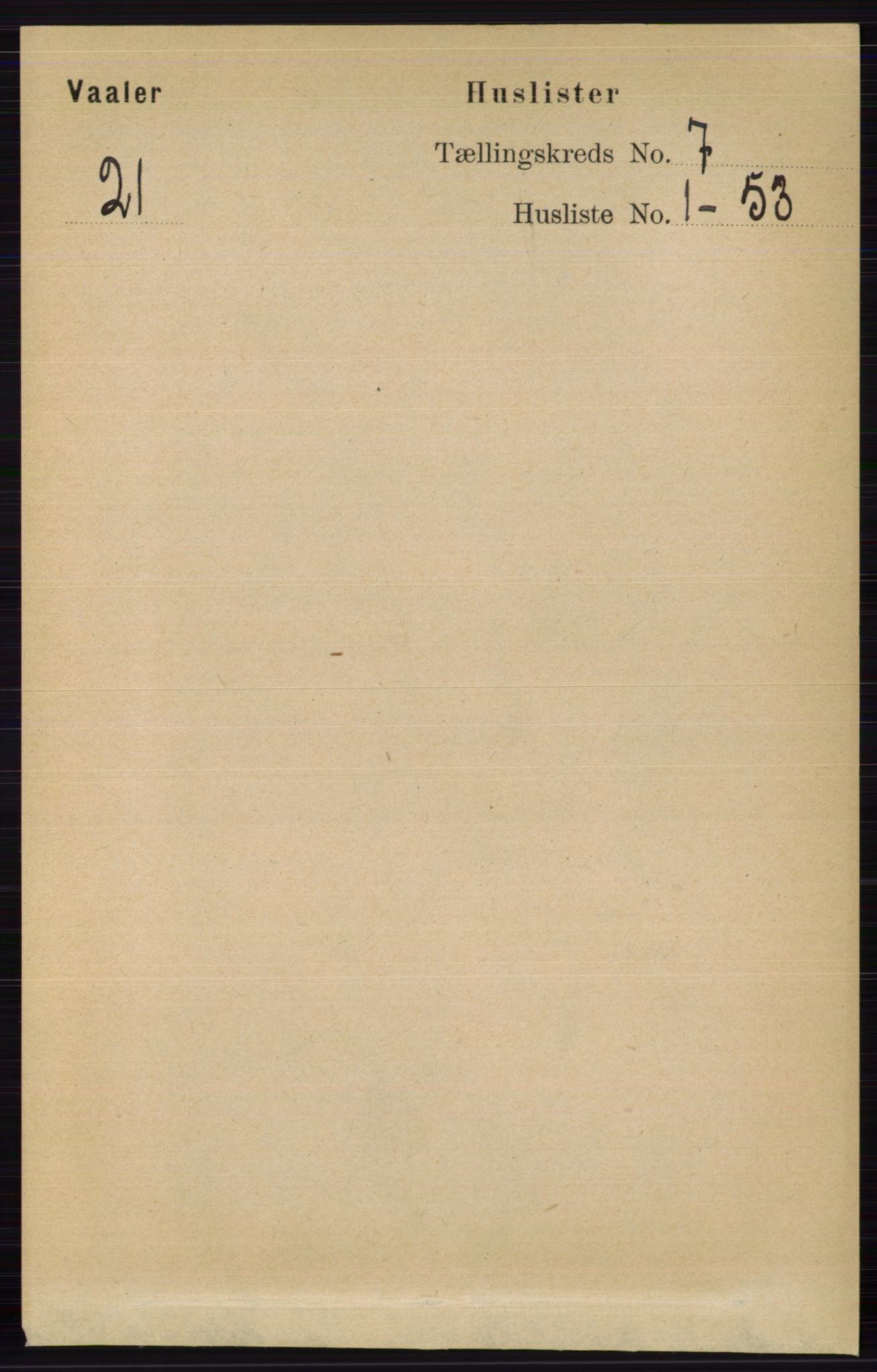 RA, 1891 census for 0426 Våler, 1891, p. 2867