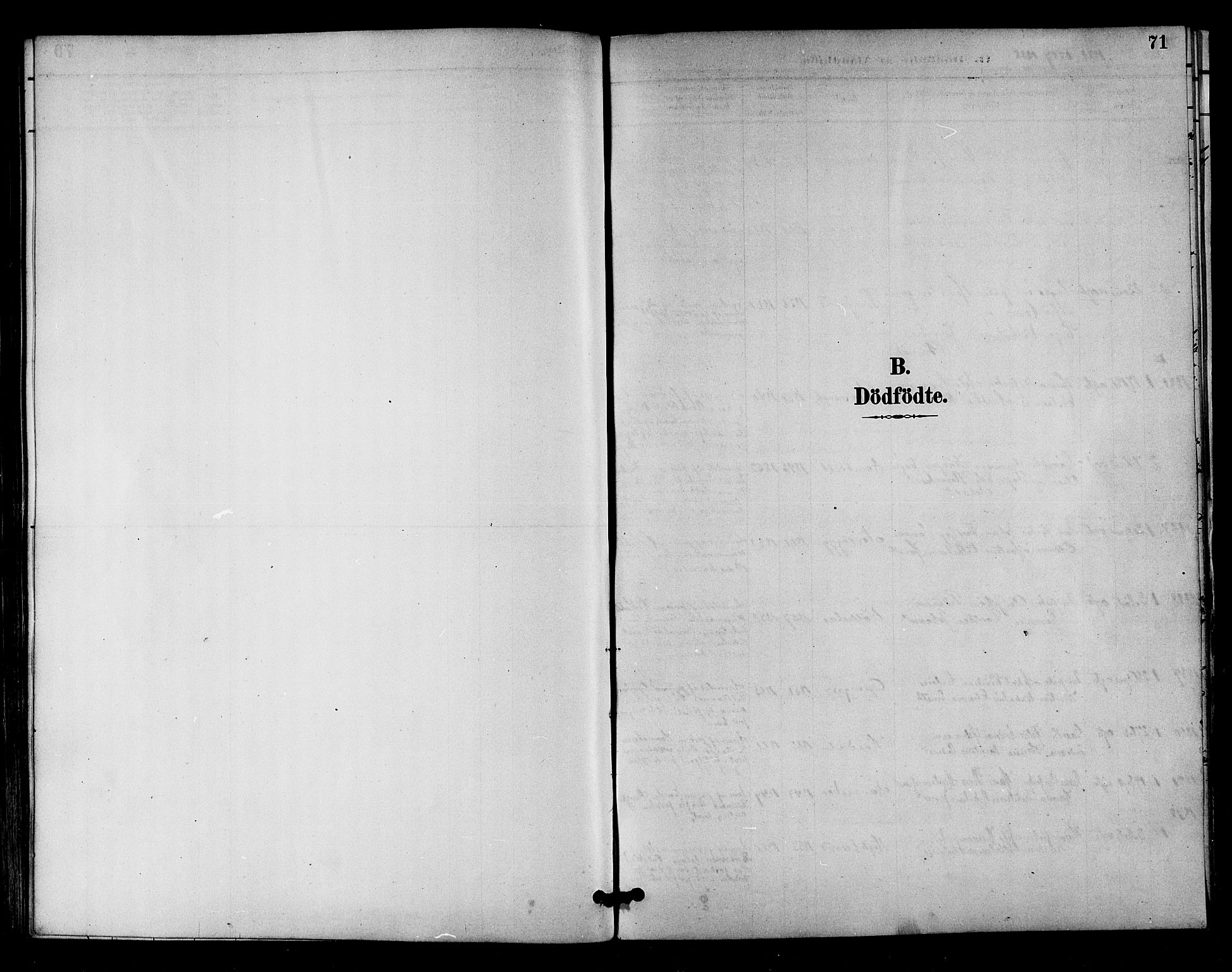 Ministerialprotokoller, klokkerbøker og fødselsregistre - Nordland, SAT/A-1459/893/L1337: Parish register (official) no. 893A09, 1885-1893, p. 71