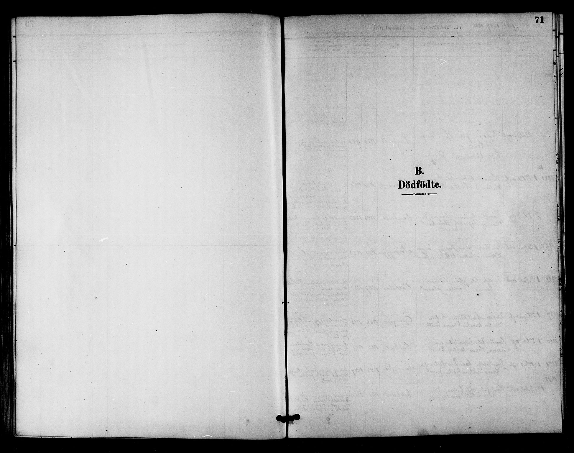 Ministerialprotokoller, klokkerbøker og fødselsregistre - Nordland, AV/SAT-A-1459/893/L1337: Parish register (official) no. 893A09, 1885-1893, p. 71