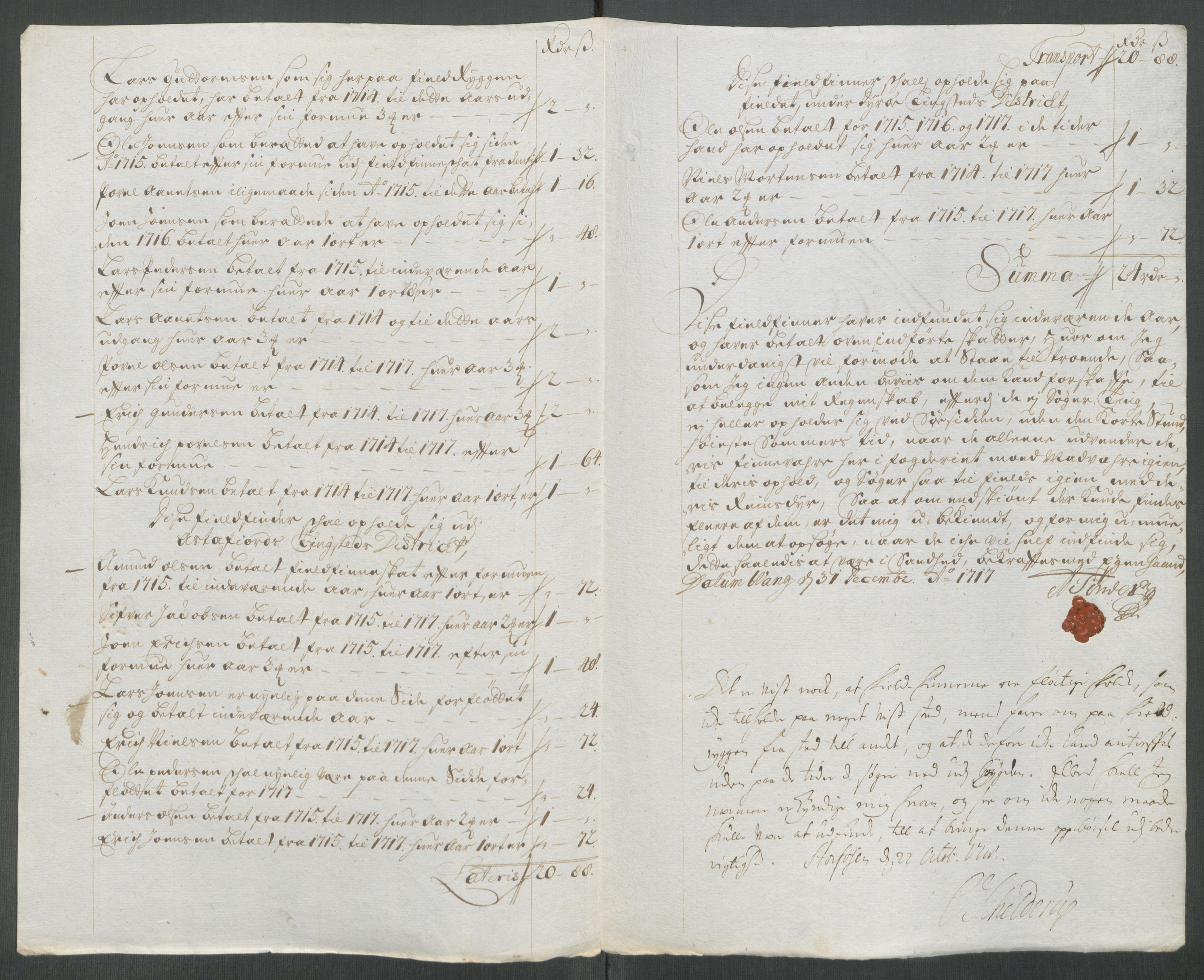 Rentekammeret inntil 1814, Reviderte regnskaper, Fogderegnskap, AV/RA-EA-4092/R68/L4763: Fogderegnskap Senja og Troms, 1717, p. 357