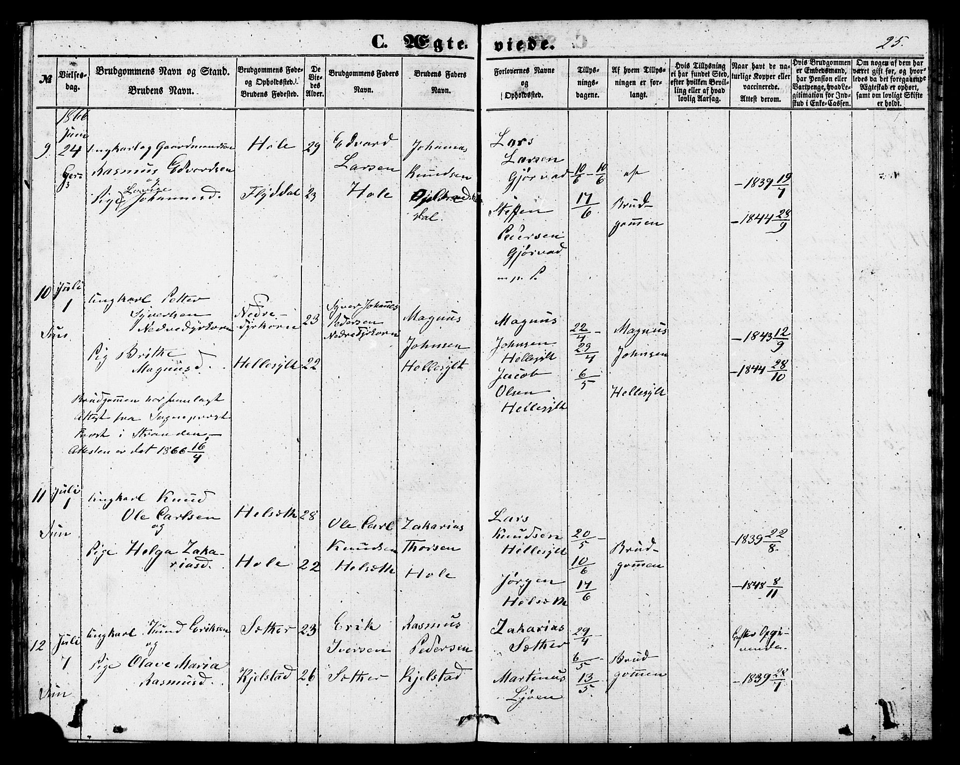 Ministerialprotokoller, klokkerbøker og fødselsregistre - Møre og Romsdal, AV/SAT-A-1454/517/L0224: Parish register (official) no. 517A04, 1853-1880, p. 25