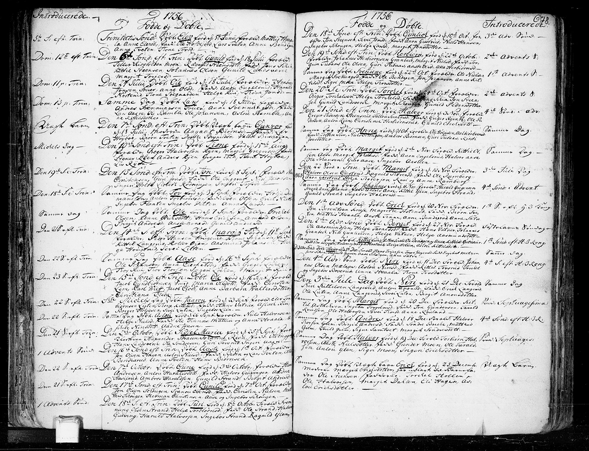Heddal kirkebøker, SAKO/A-268/F/Fa/L0003: Parish register (official) no. I 3, 1723-1783, p. 78