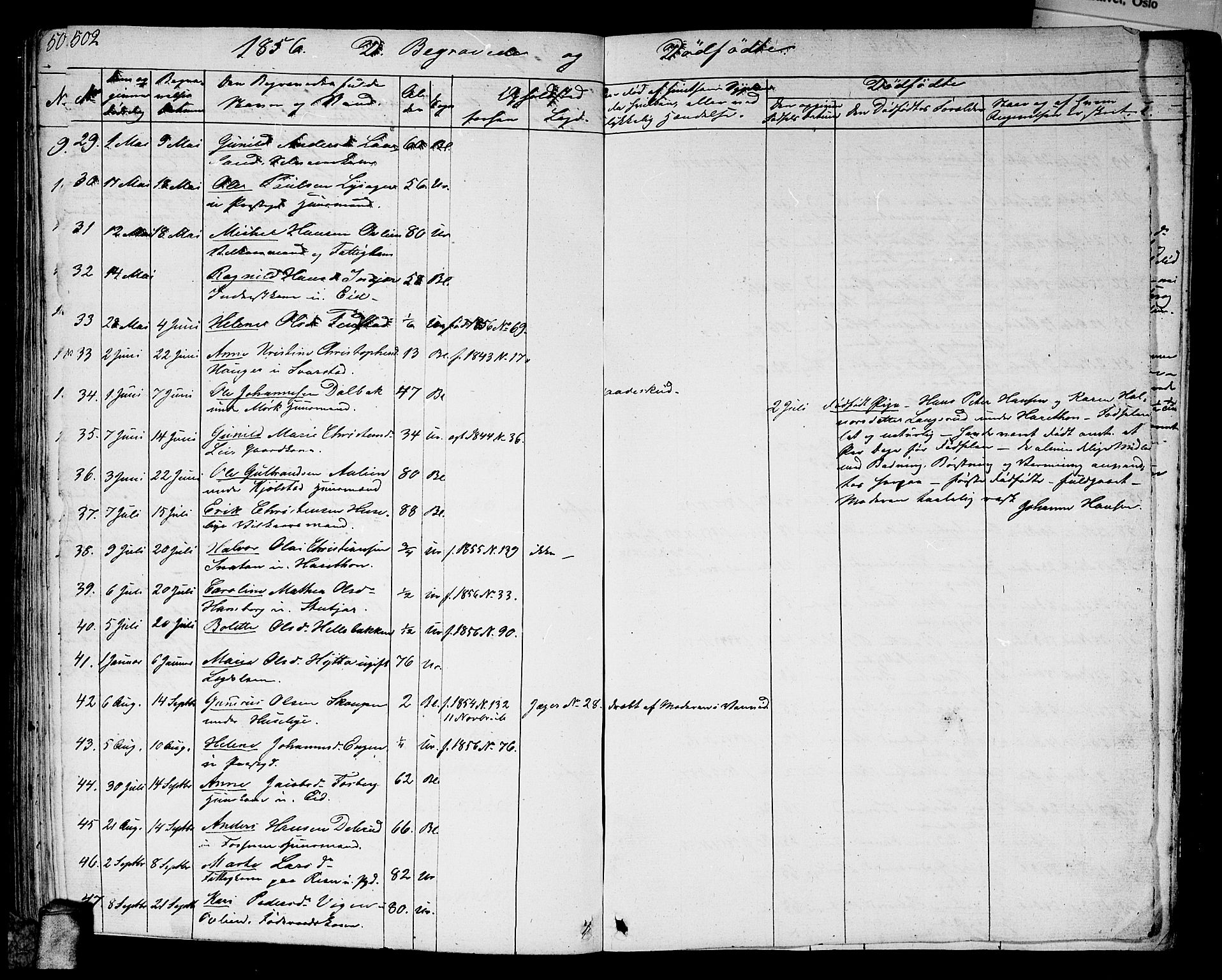 Aurskog prestekontor Kirkebøker, SAO/A-10304a/G/Ga/L0002: Parish register (copy) no. I 2, 1829-1857, p. 502