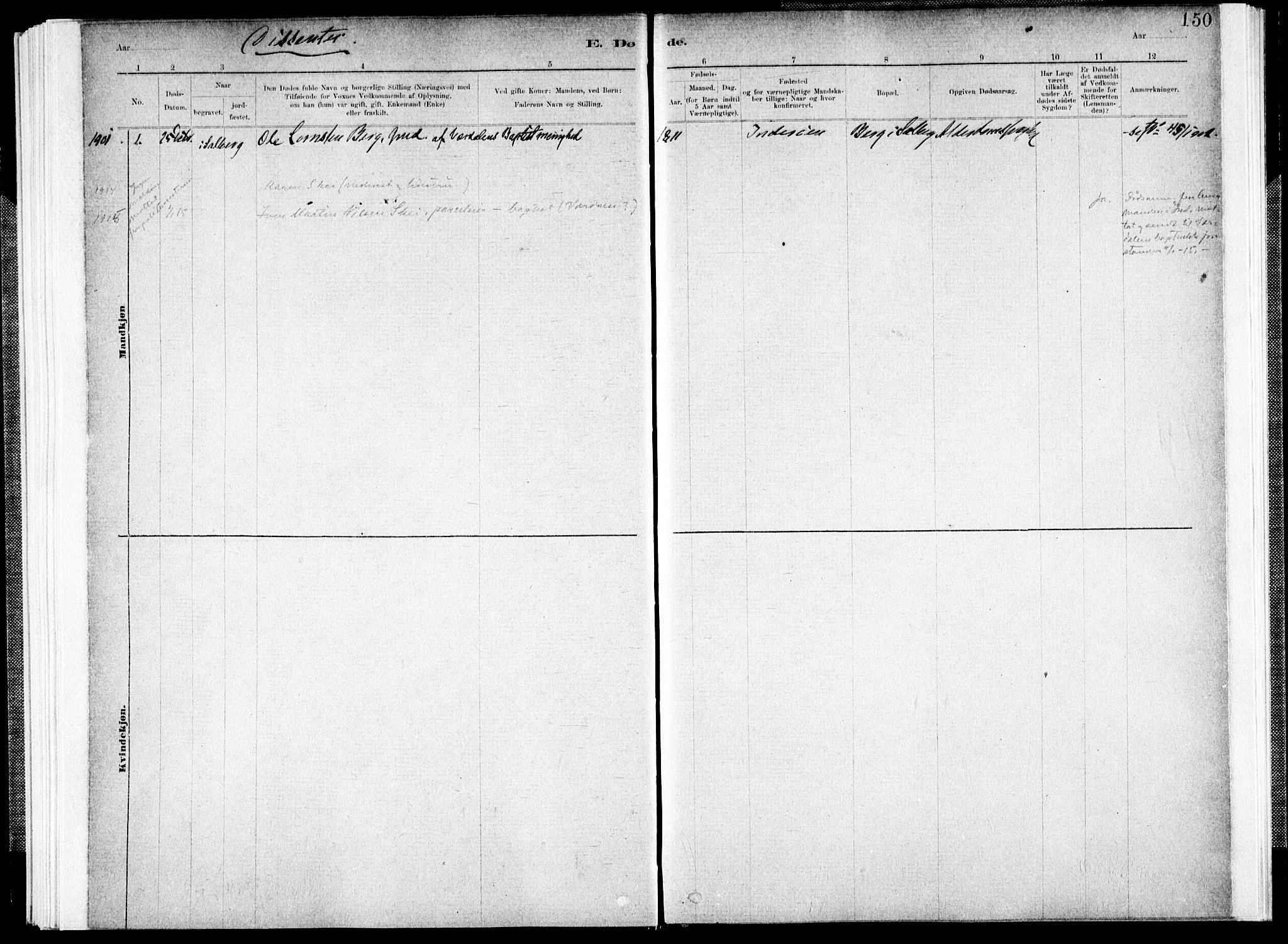 Ministerialprotokoller, klokkerbøker og fødselsregistre - Nord-Trøndelag, SAT/A-1458/731/L0309: Parish register (official) no. 731A01, 1879-1918, p. 150