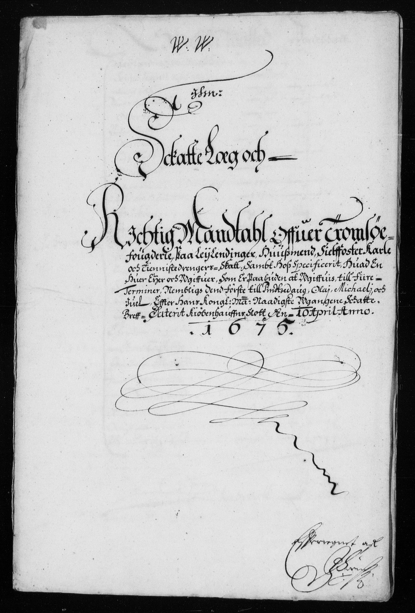 Rentekammeret inntil 1814, Reviderte regnskaper, Stiftamtstueregnskaper, Trondheim stiftamt og Nordland amt, RA/EA-6044/R/Rh/L0005: Nordland amt, 1675