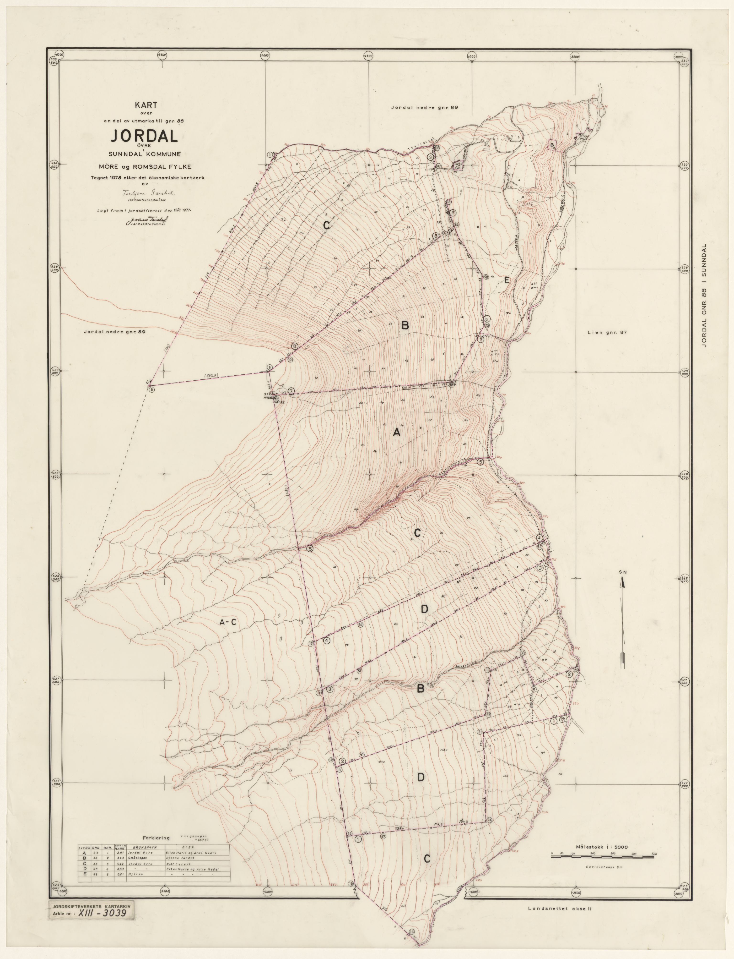 Jordskifteverkets kartarkiv, AV/RA-S-3929/T, 1859-1988, p. 3834