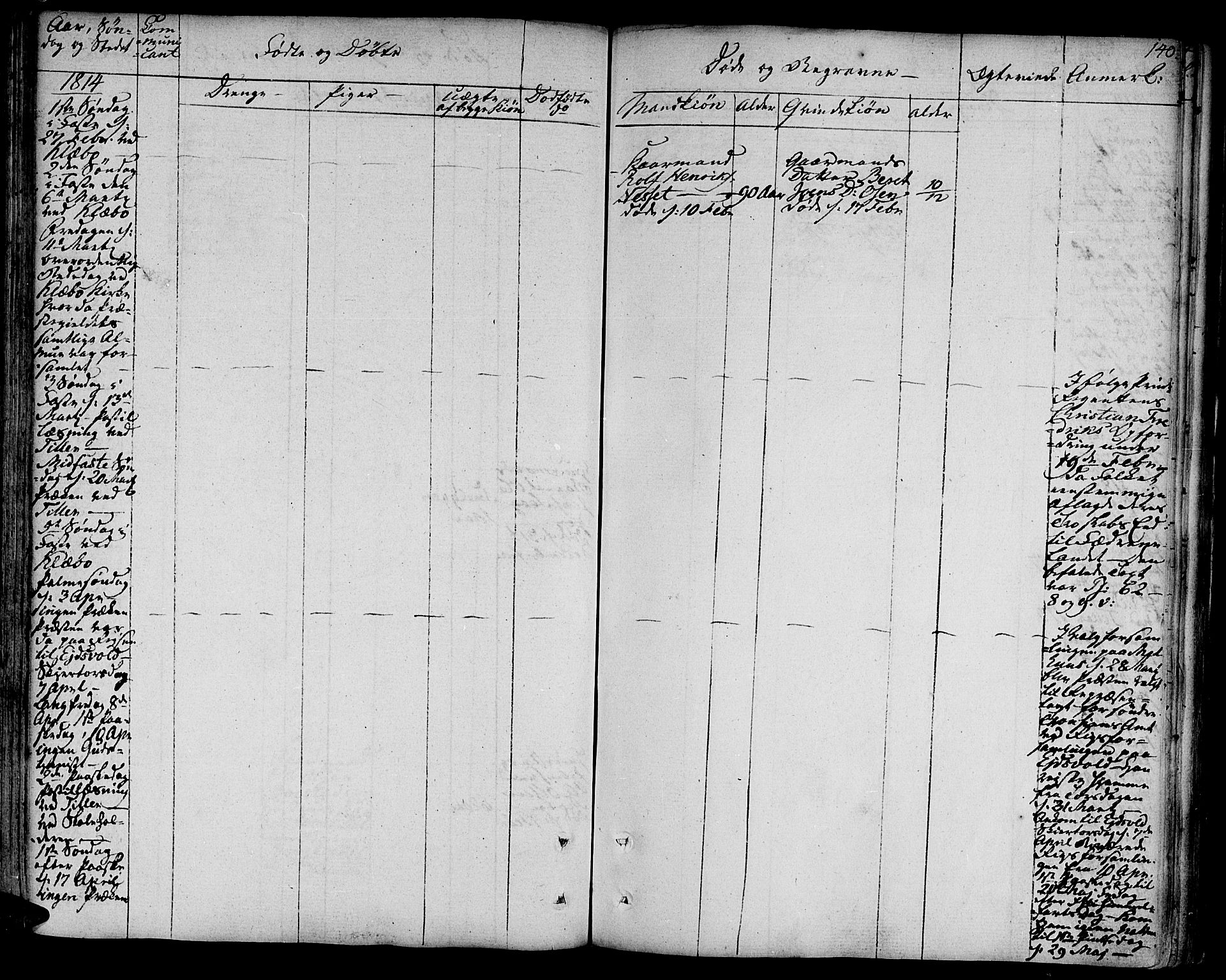 Ministerialprotokoller, klokkerbøker og fødselsregistre - Sør-Trøndelag, SAT/A-1456/618/L0438: Parish register (official) no. 618A03, 1783-1815, p. 140