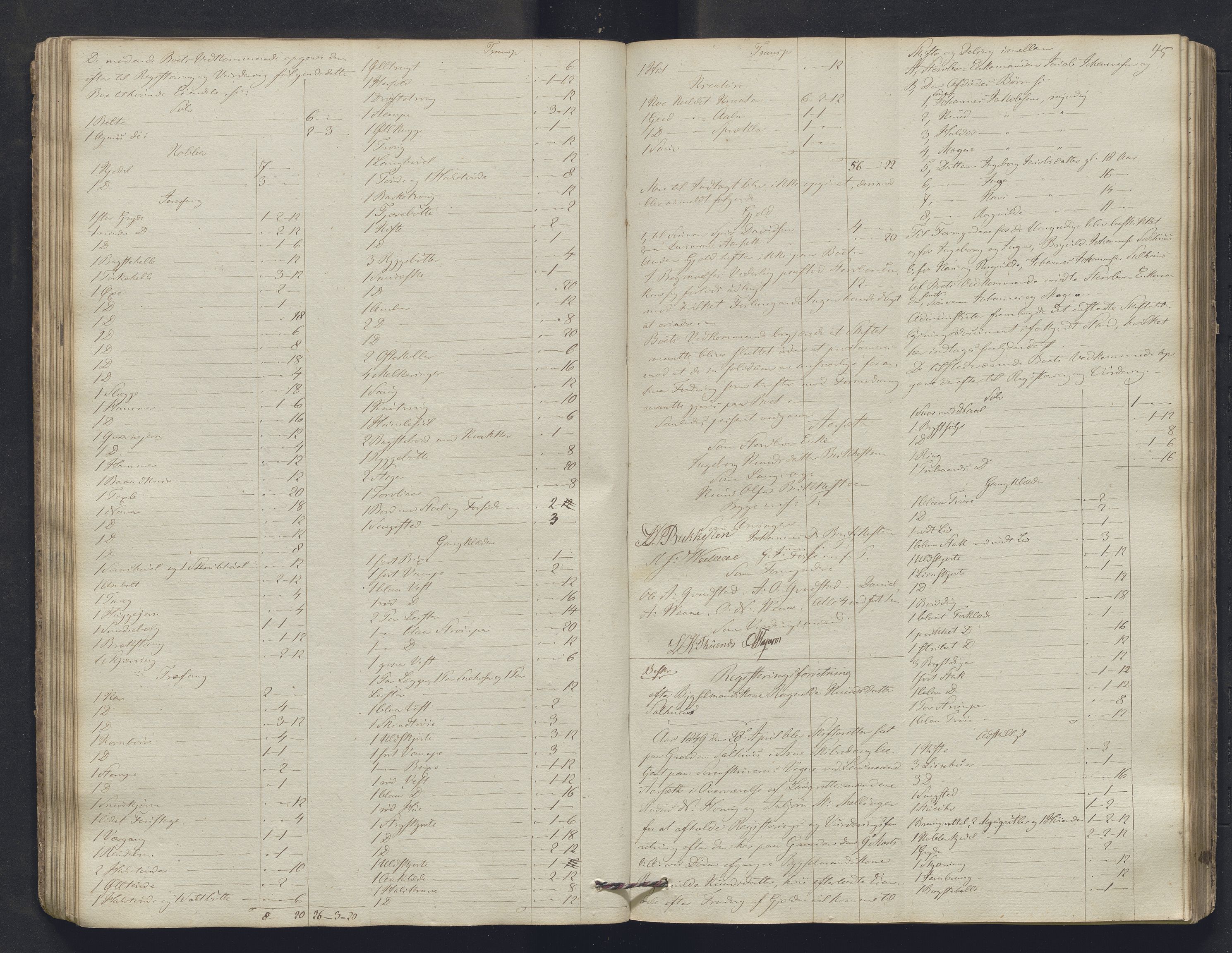 Nordhordland sorenskrivar, AV/SAB-A-2901/1/H/Hb/L0004: Registreringsprotokollar, 1846-1852, p. 45