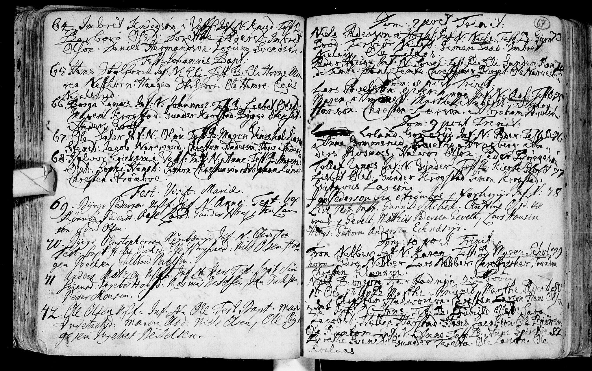 Eiker kirkebøker, AV/SAKO-A-4/F/Fa/L0003: Parish register (official) no. I 3, 1724-1753, p. 67