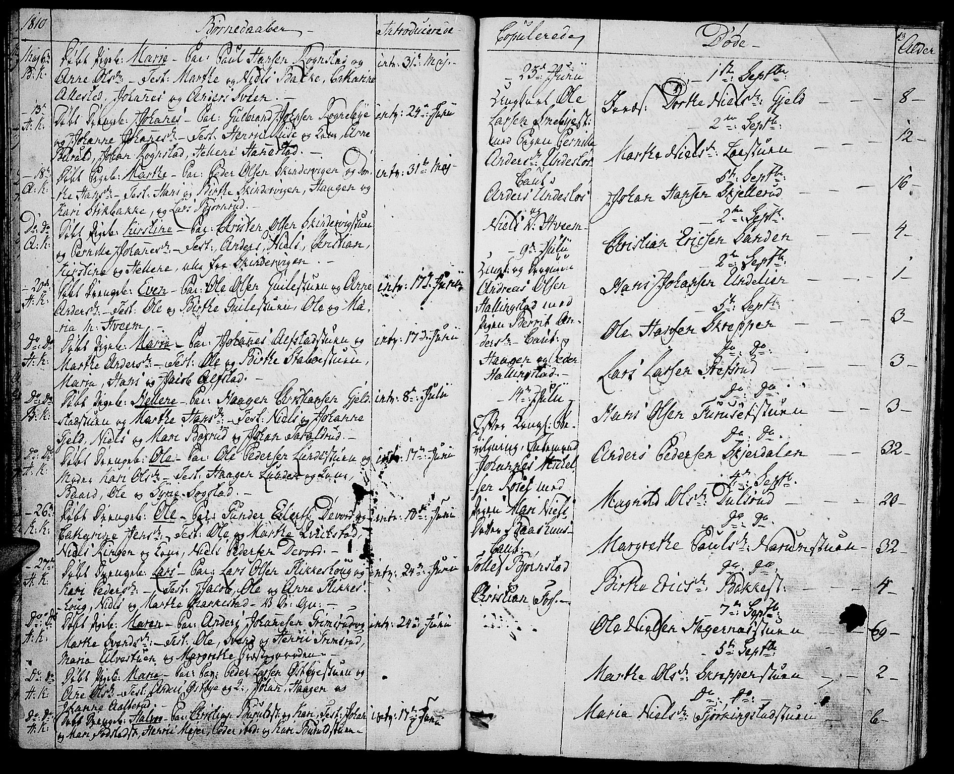 Toten prestekontor, AV/SAH-PREST-102/H/Ha/Haa/L0008: Parish register (official) no. 8, 1809-1814, p. 13