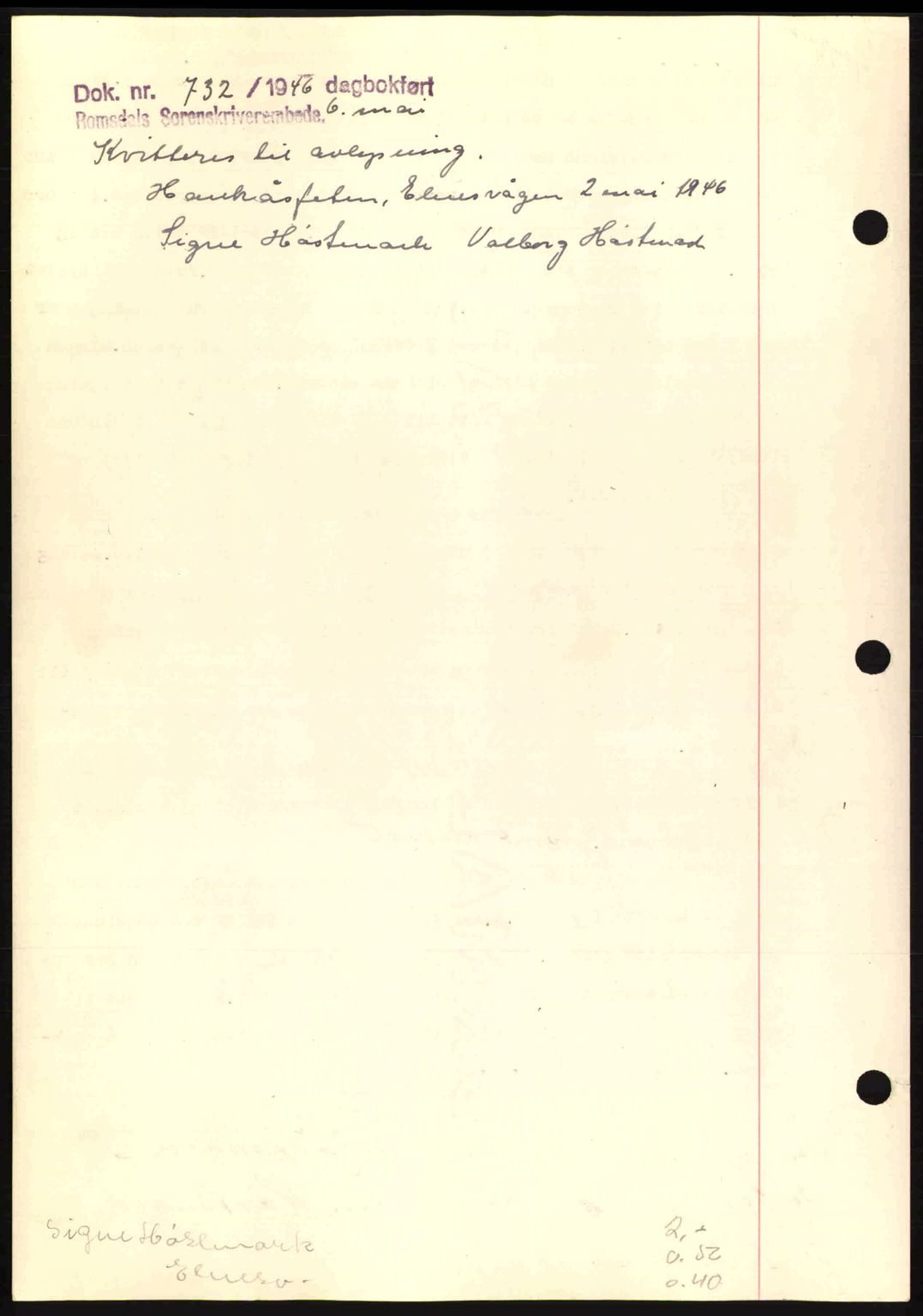 Romsdal sorenskriveri, AV/SAT-A-4149/1/2/2C: Mortgage book no. A10, 1941-1941, Diary no: : 1144/1941